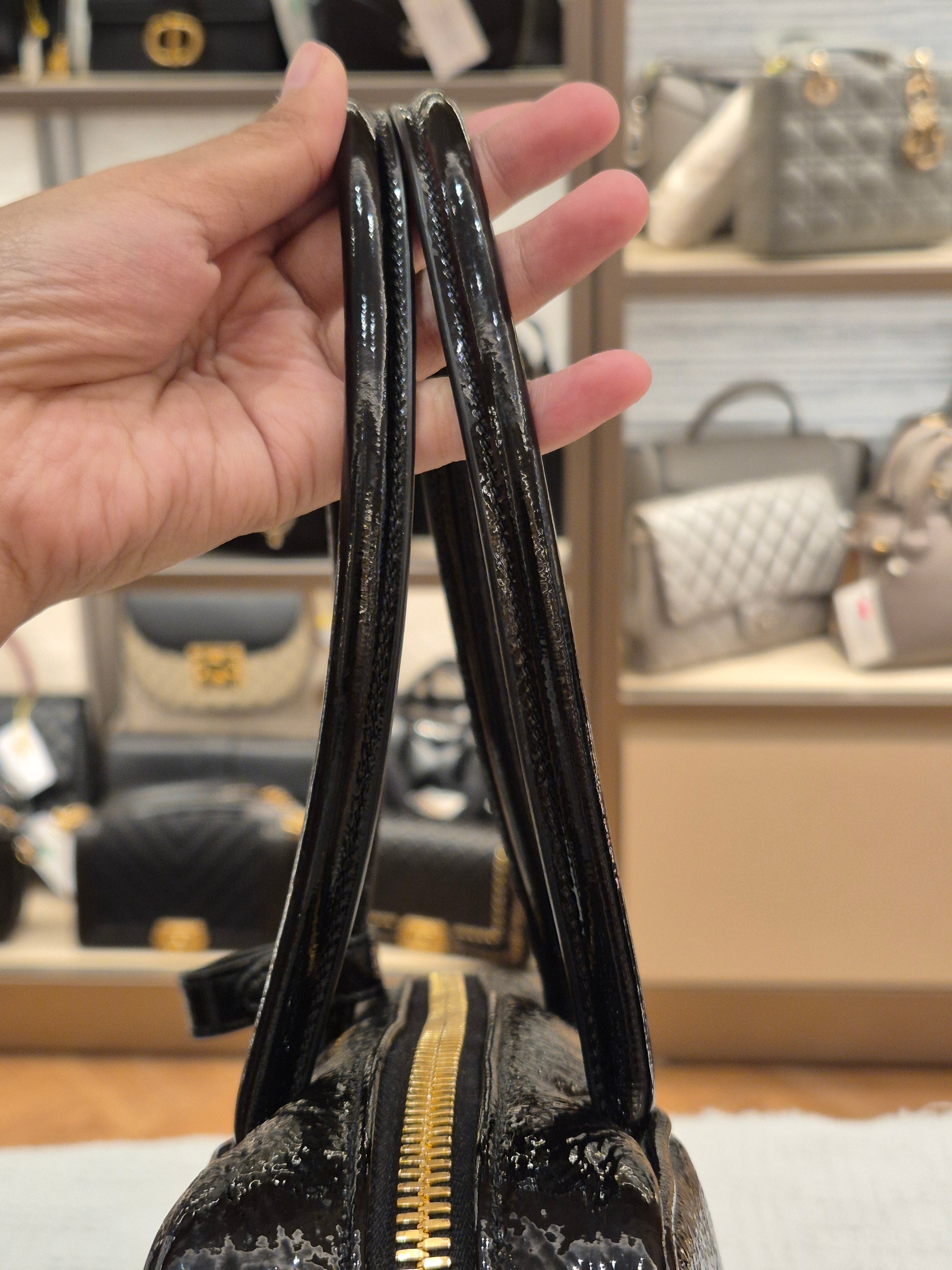 Miu Miu Beau Patent Leather Tote