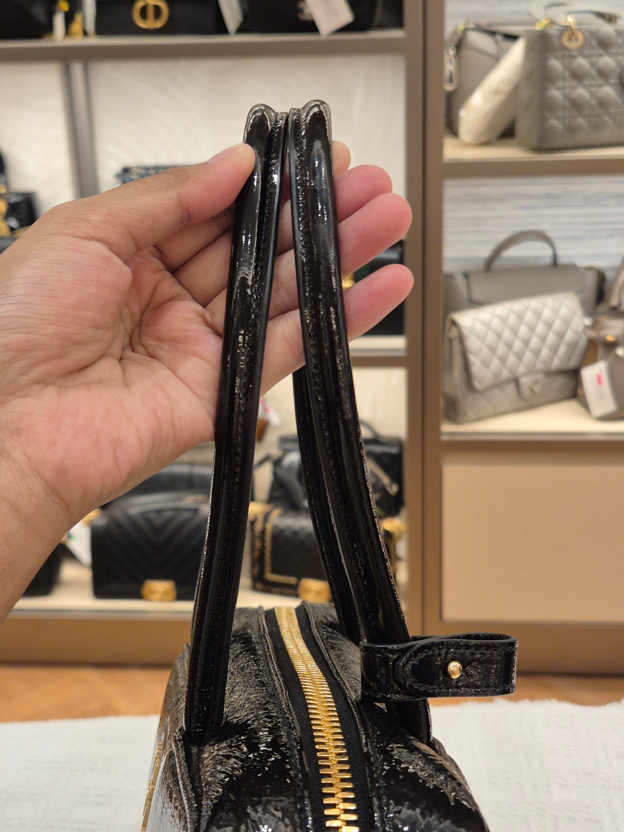Miu Miu Beau Patent Leather Tote