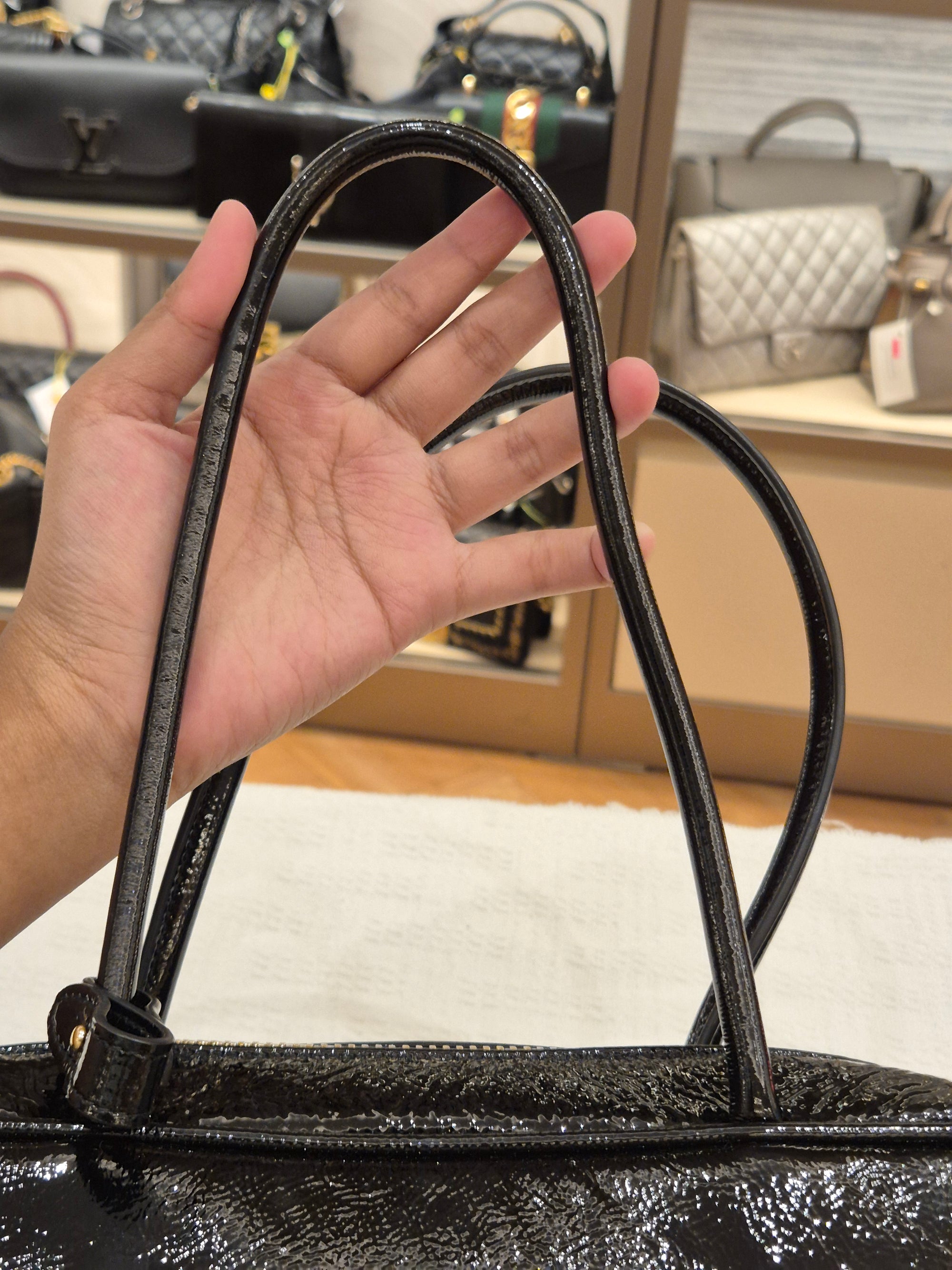 Miu Miu Beau Patent Leather Tote