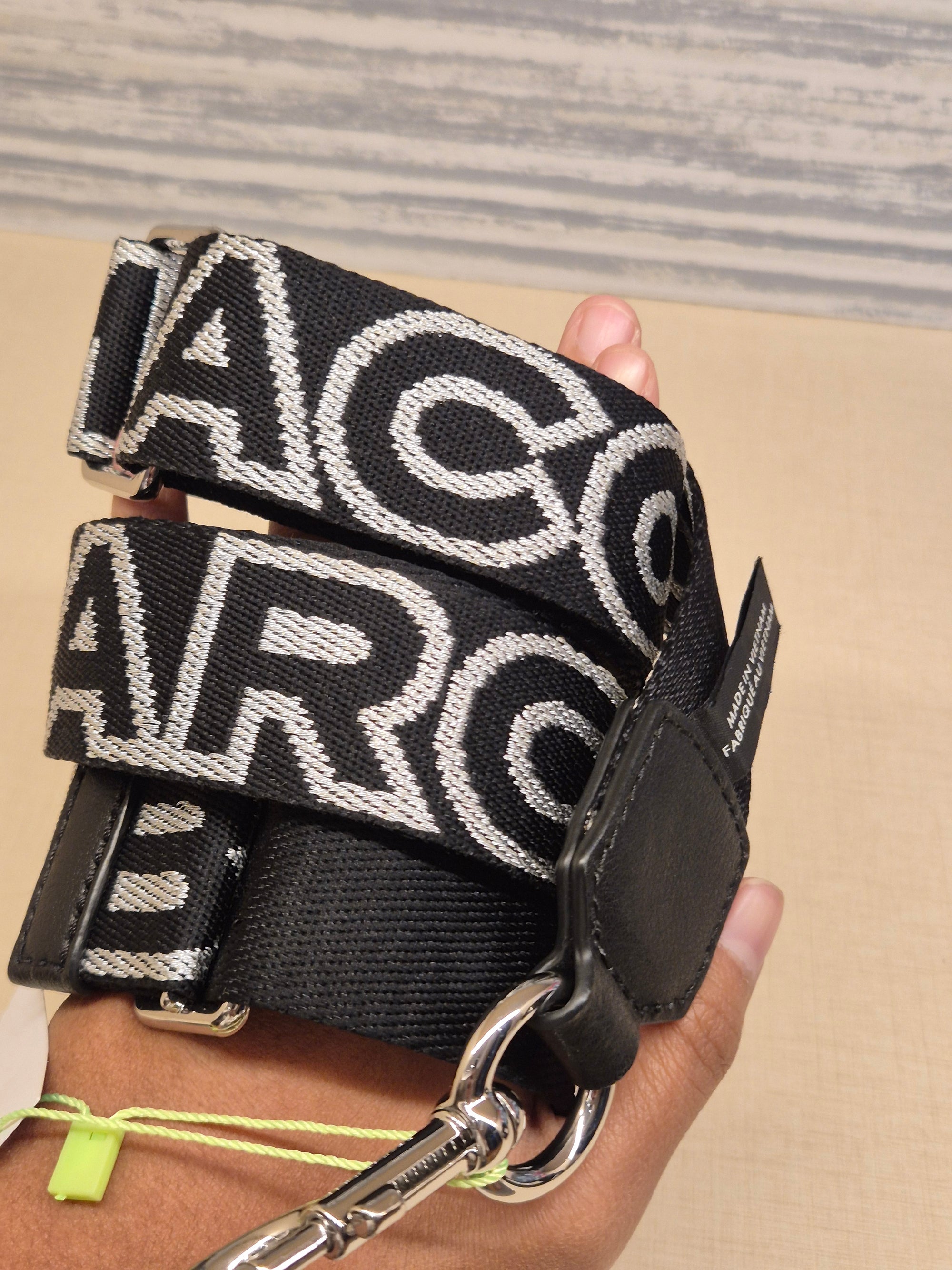 Marc Jacob Strap Black Silver Font
