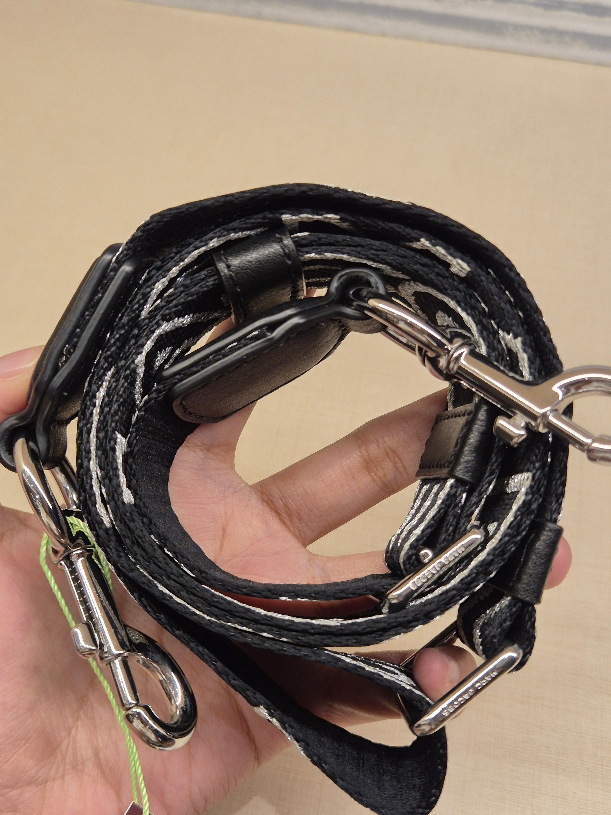 Marc Jacob Strap Black Silver Font