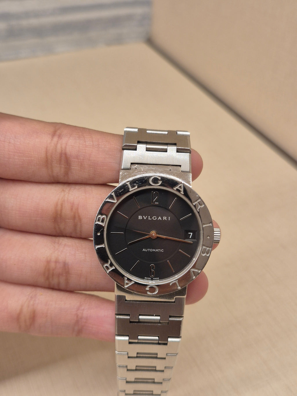 Bvlgari Steel Automatic Dial Black