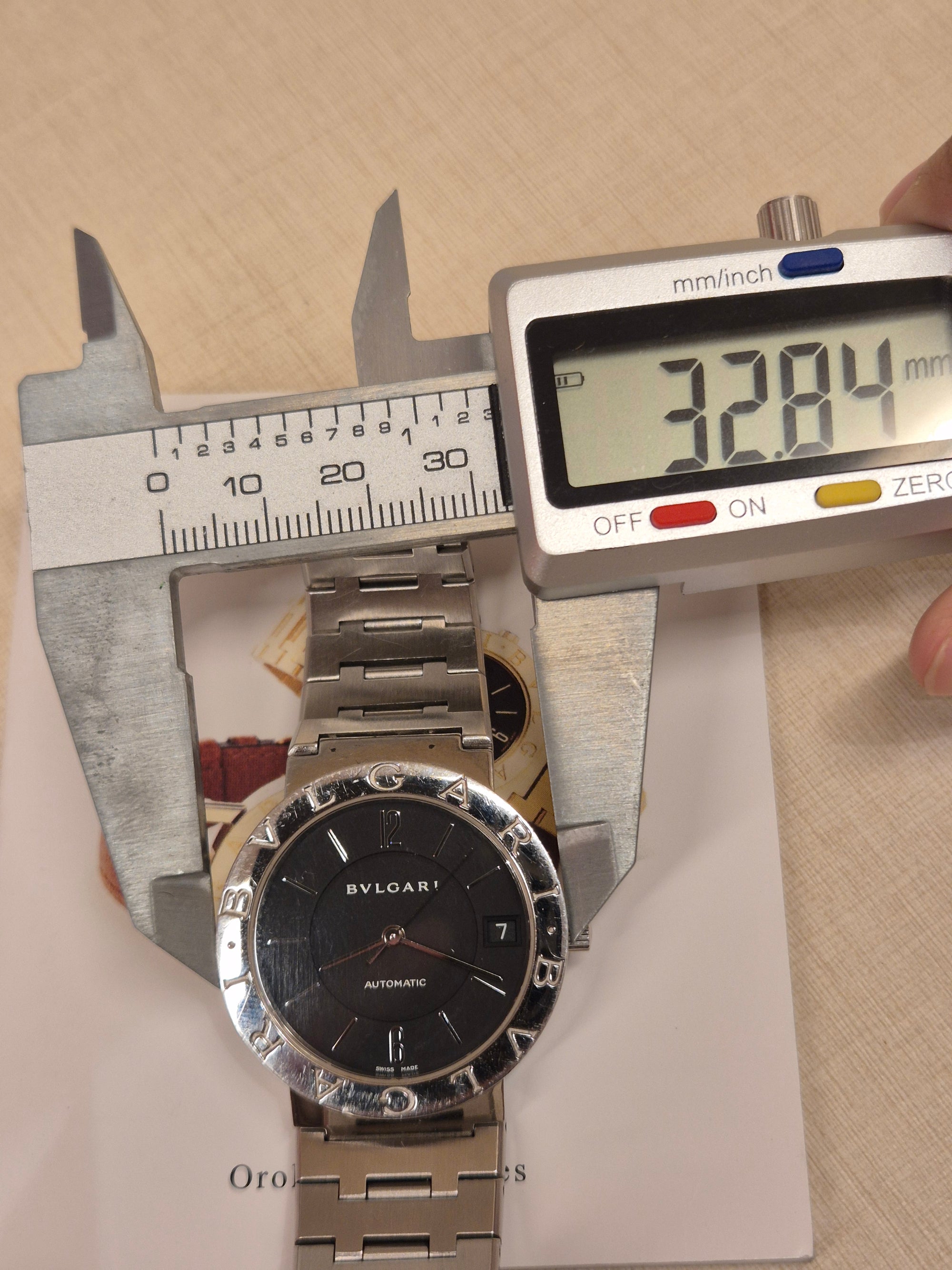 Bvlgari Steel Automatic Dial Black