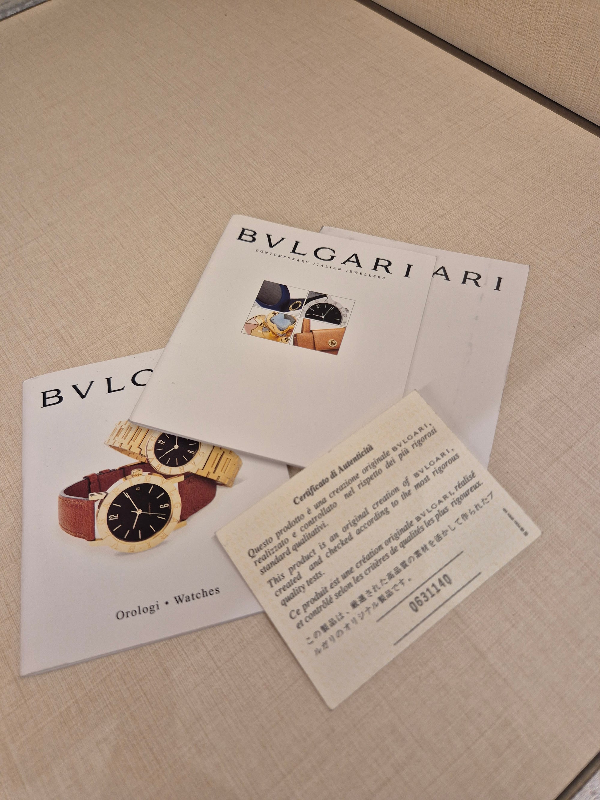 Bvlgari Steel Automatic Dial Black
