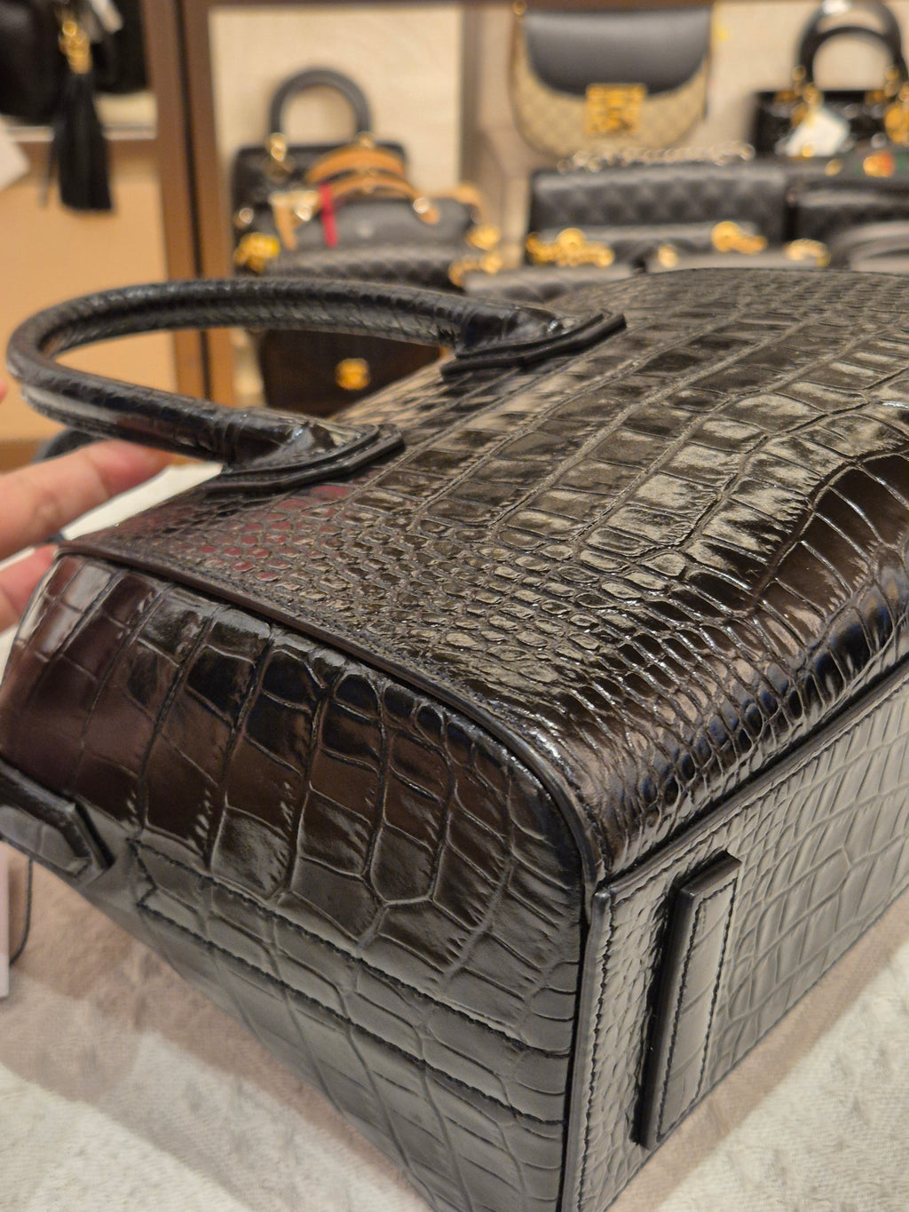 Givenchy Antigona Mini Croco Black