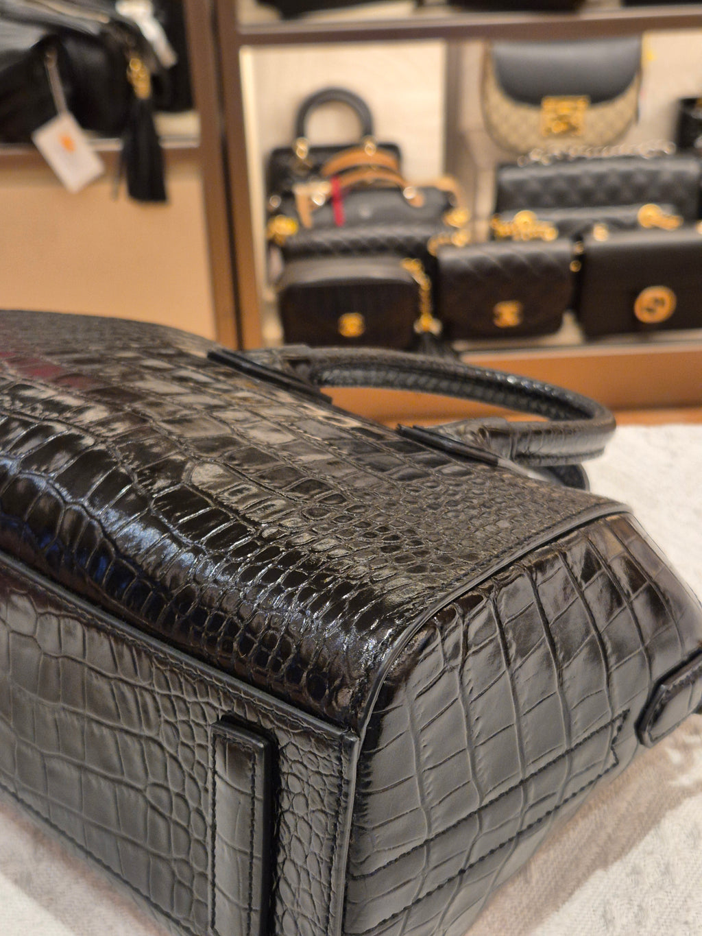 Givenchy Antigona Mini Croco Black