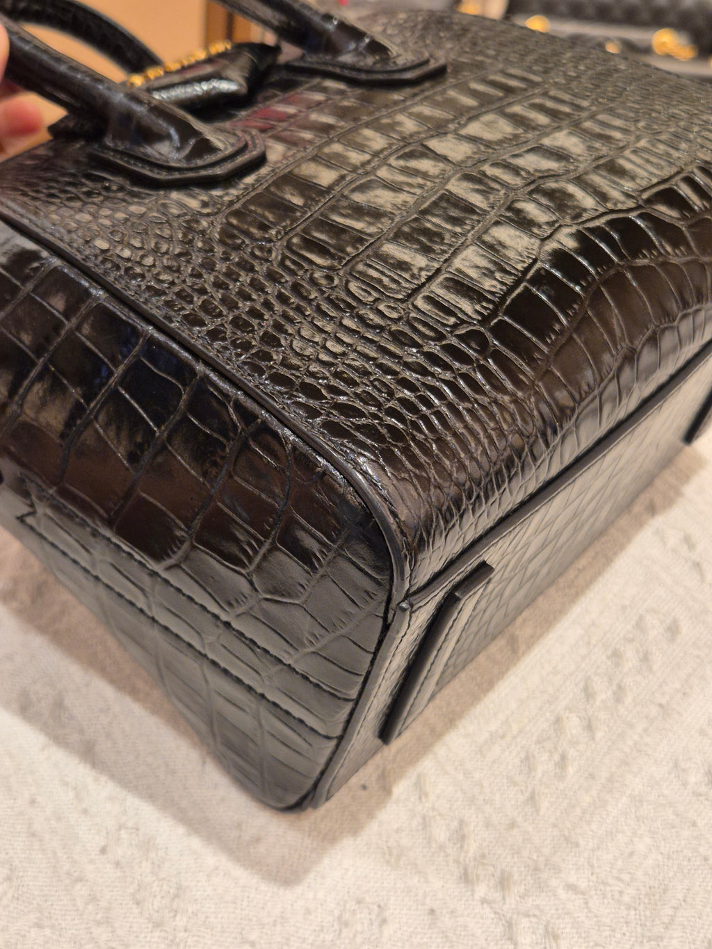 Givenchy Antigona Mini Croco Black