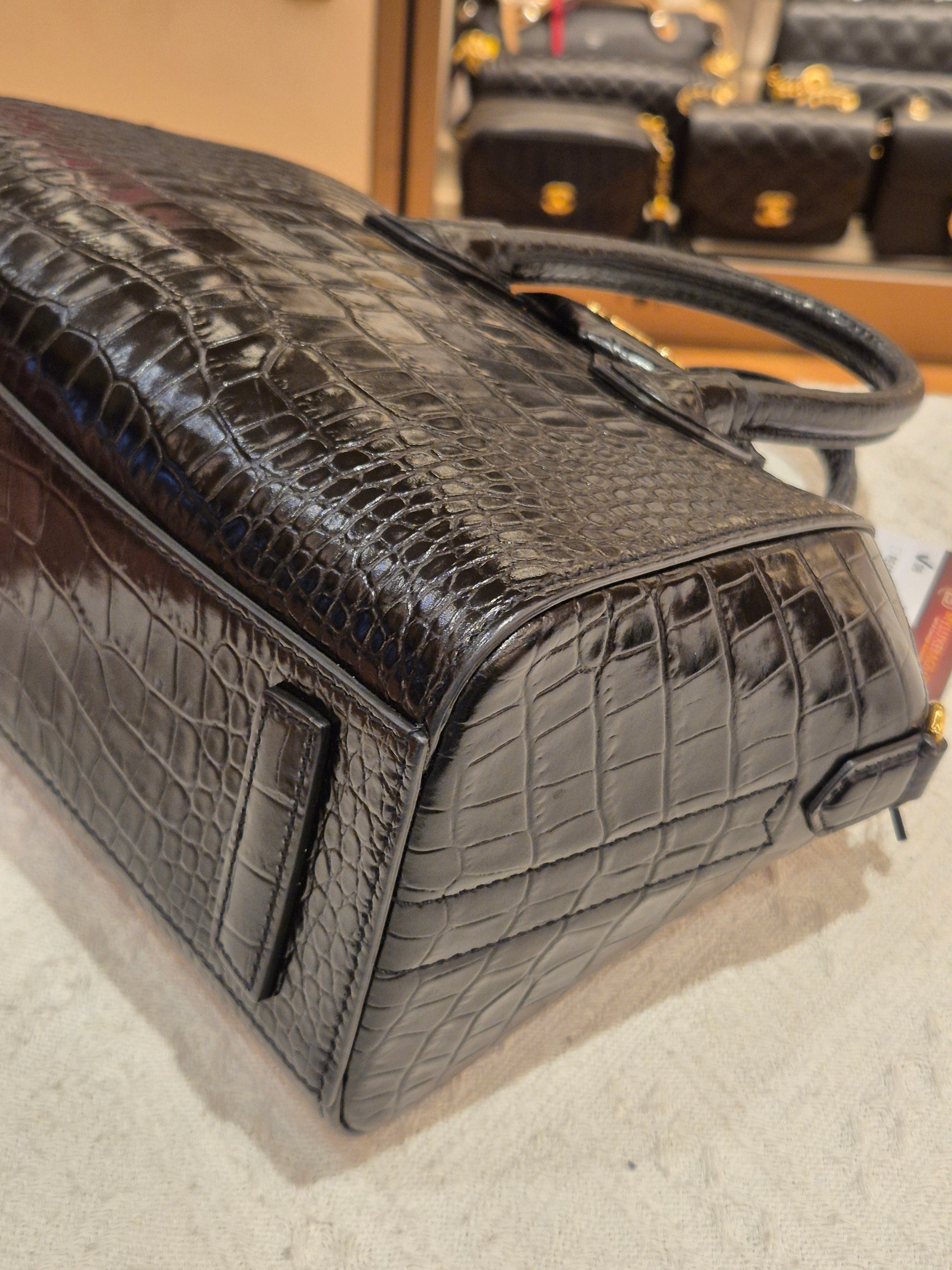Givenchy Antigona Mini Croco Black