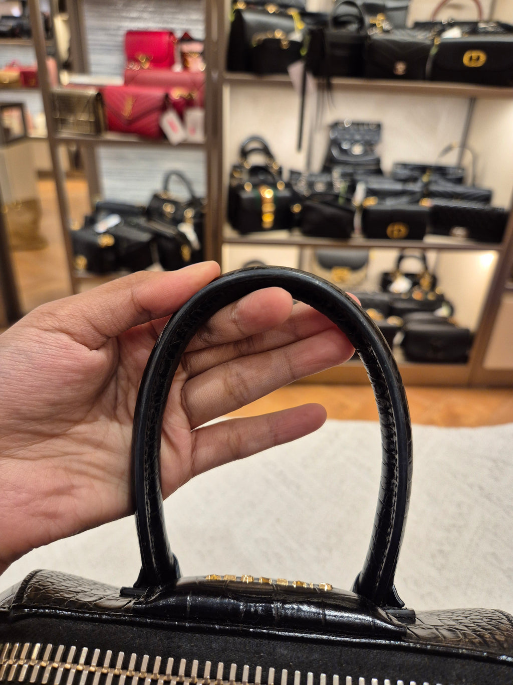 Givenchy Antigona Mini Croco Black