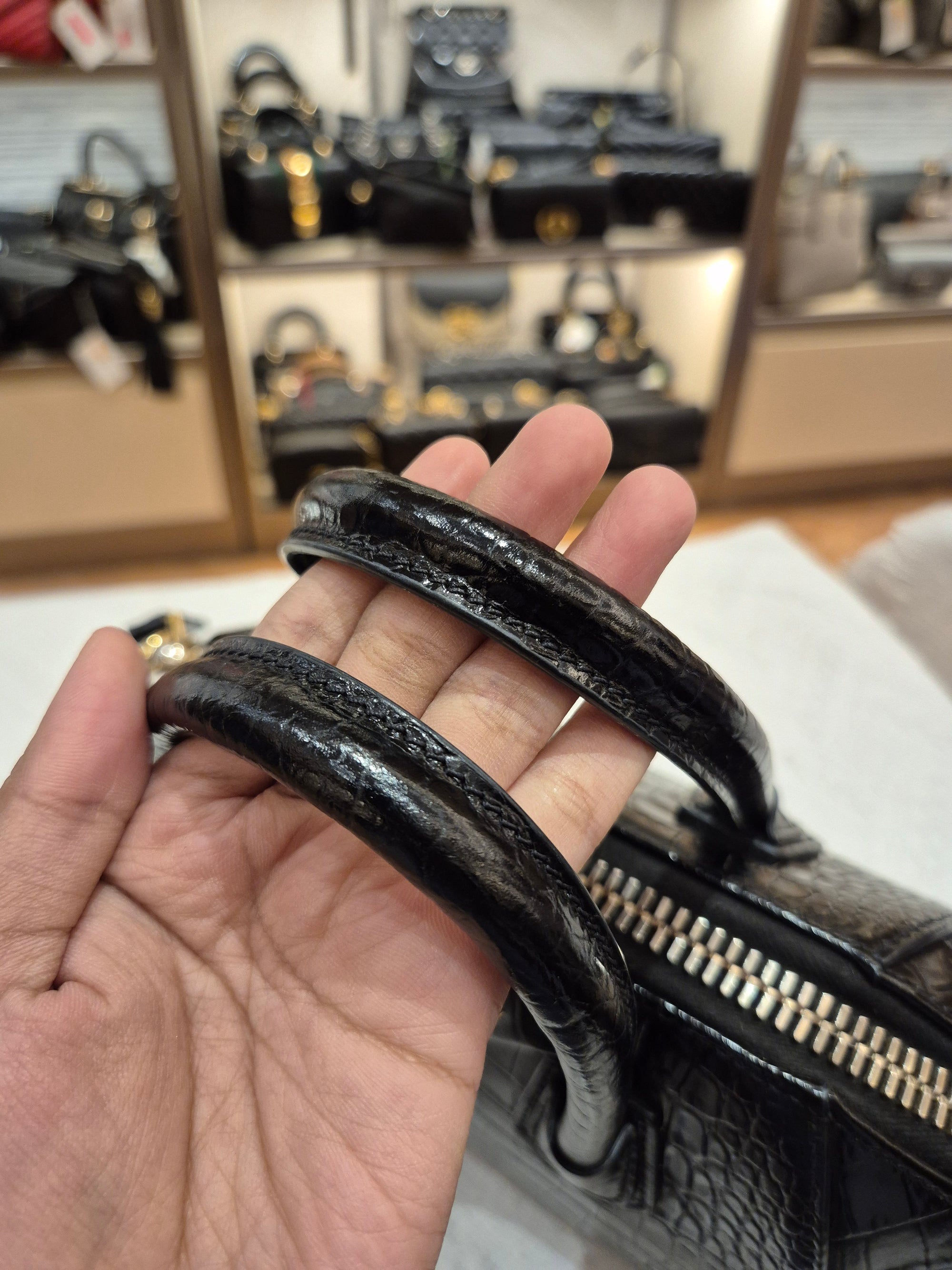 Givenchy Antigona Mini Croco Black