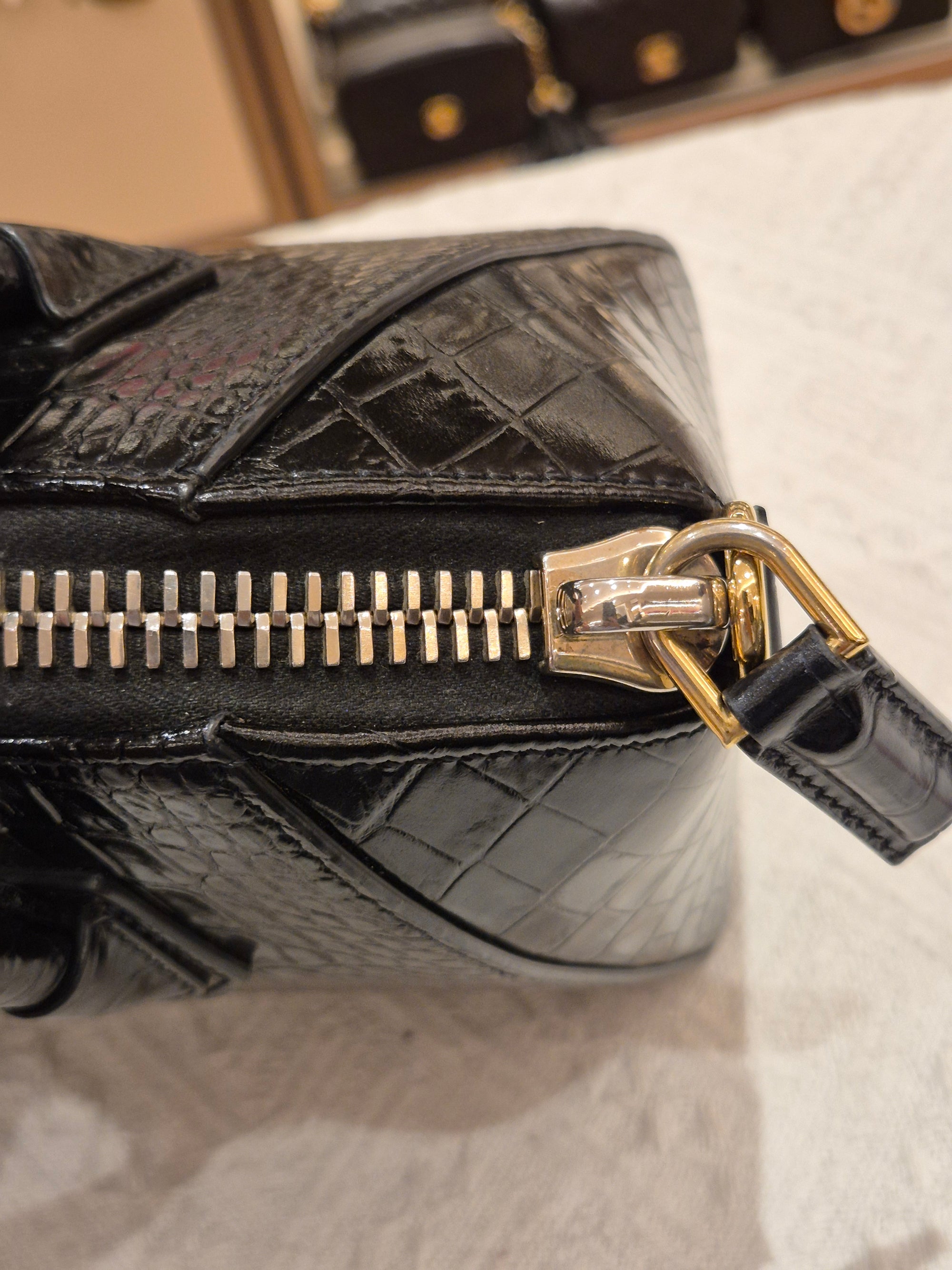 Givenchy Antigona Mini Croco Black