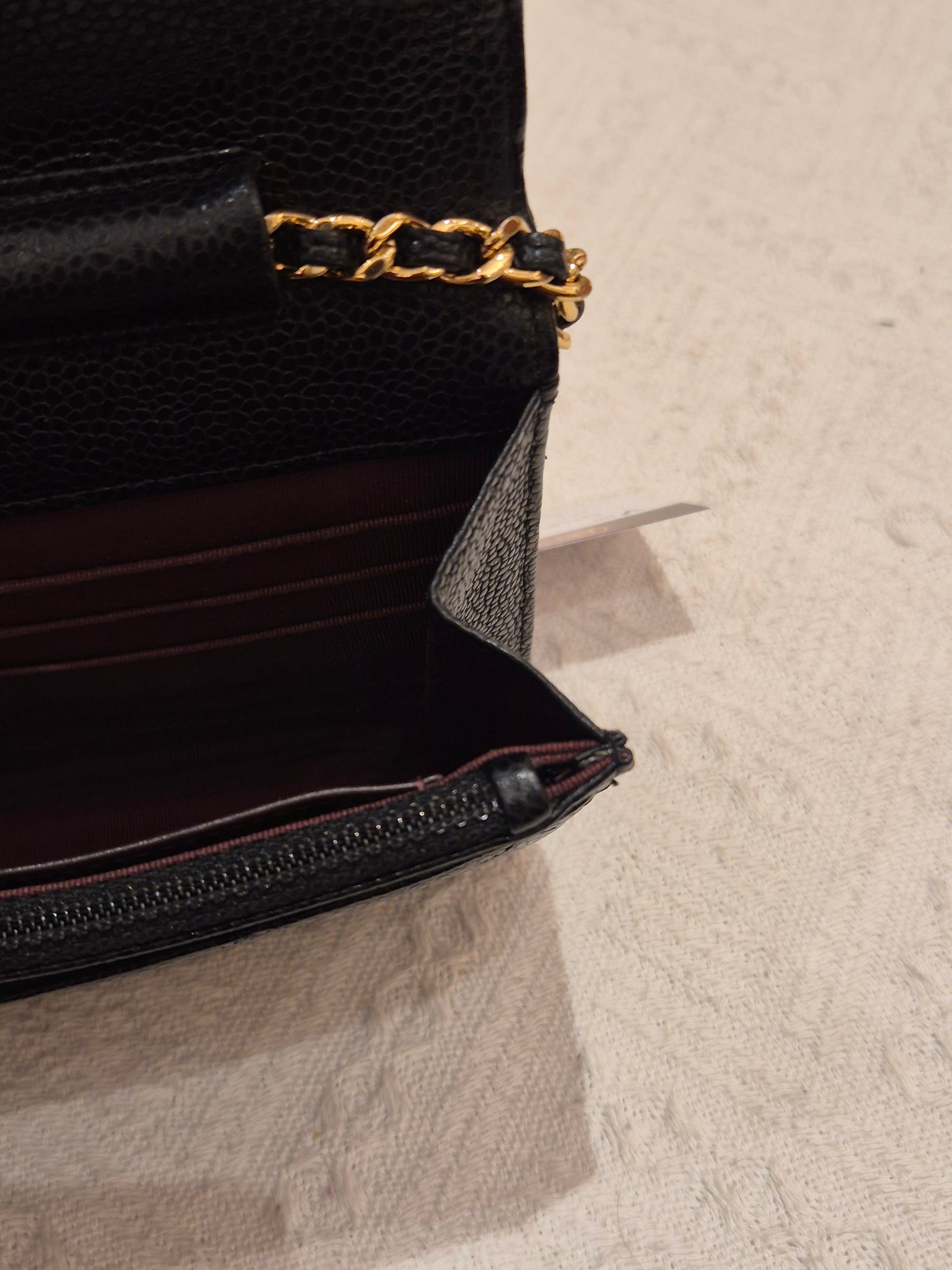 Chanel Wallet On Chain Black