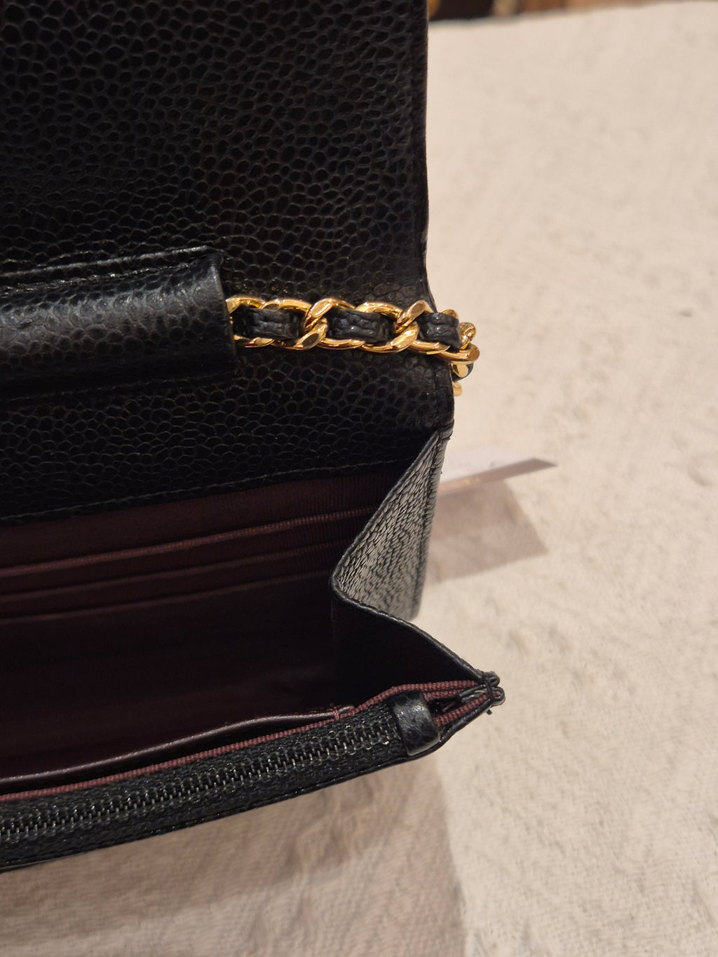 Chanel Wallet On Chain Black