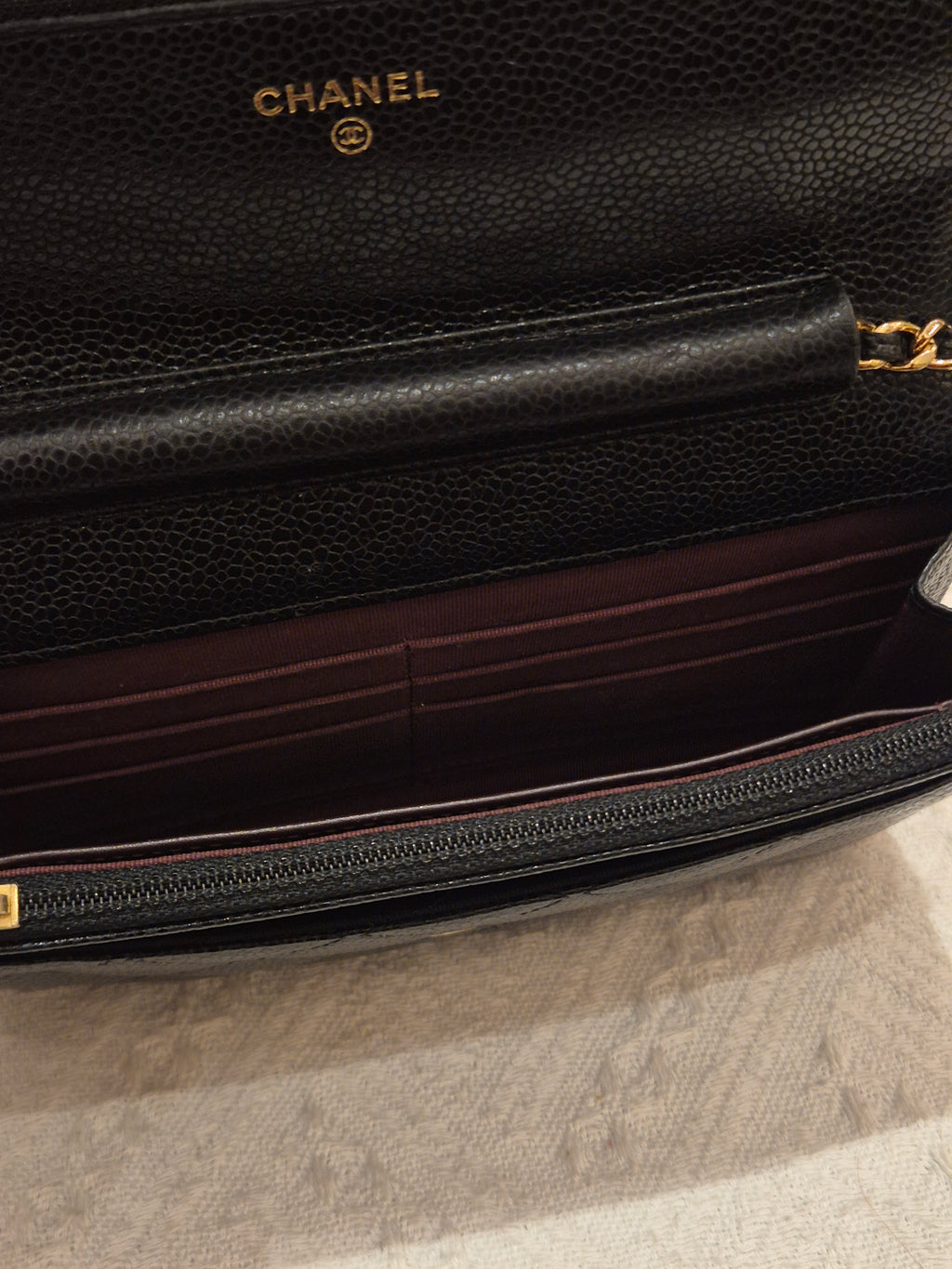 Chanel Wallet On Chain Black