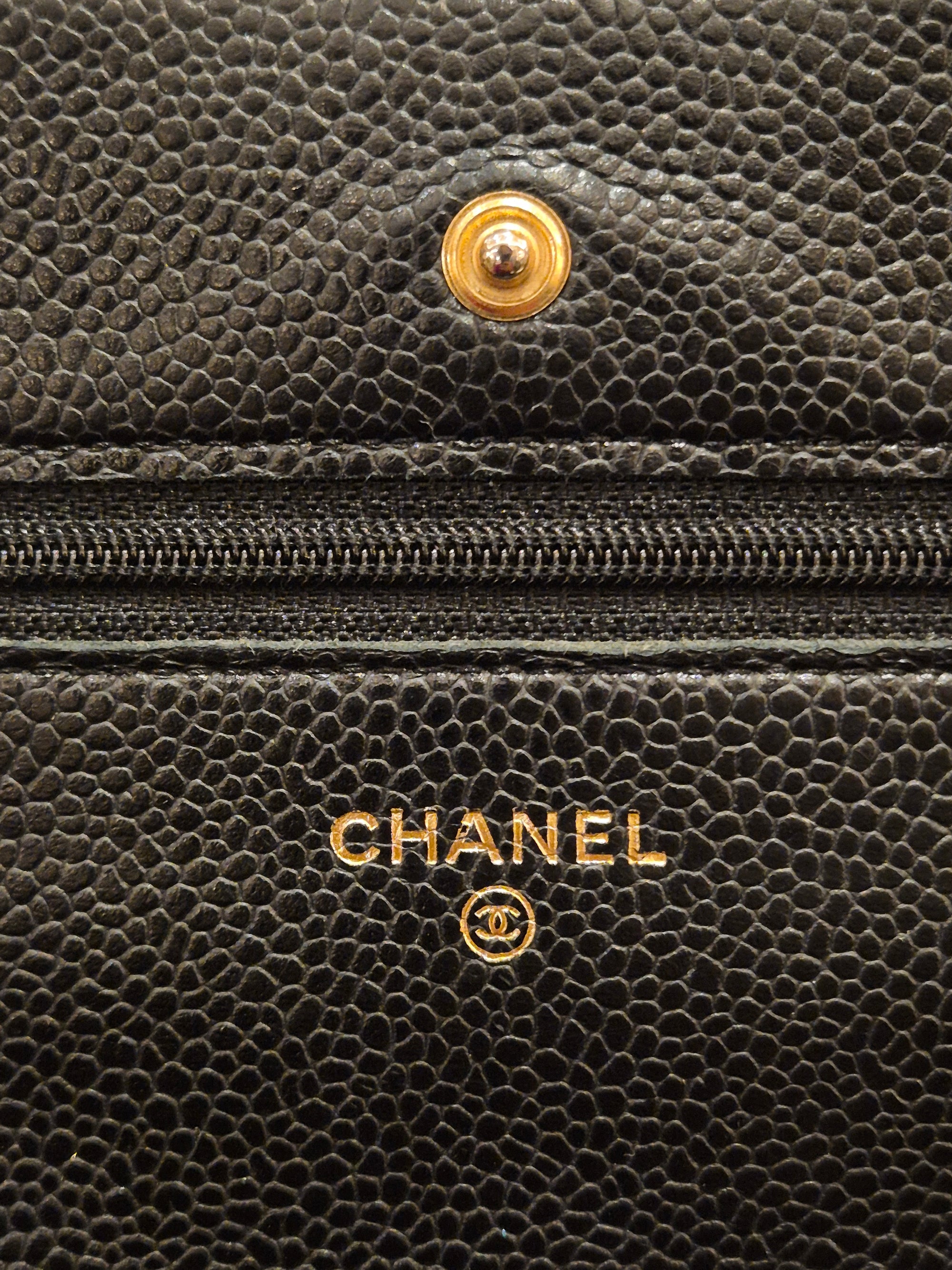 Chanel Wallet On Chain Black