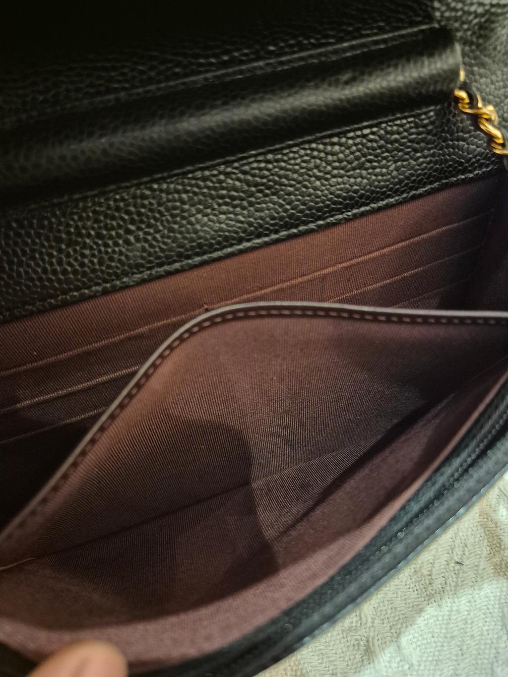Chanel Wallet On Chain Black