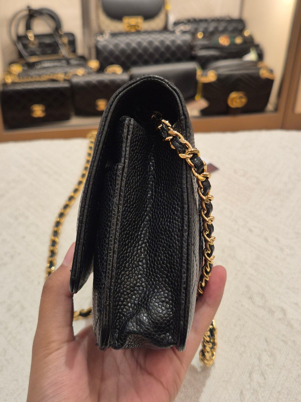 Chanel Wallet On Chain Black