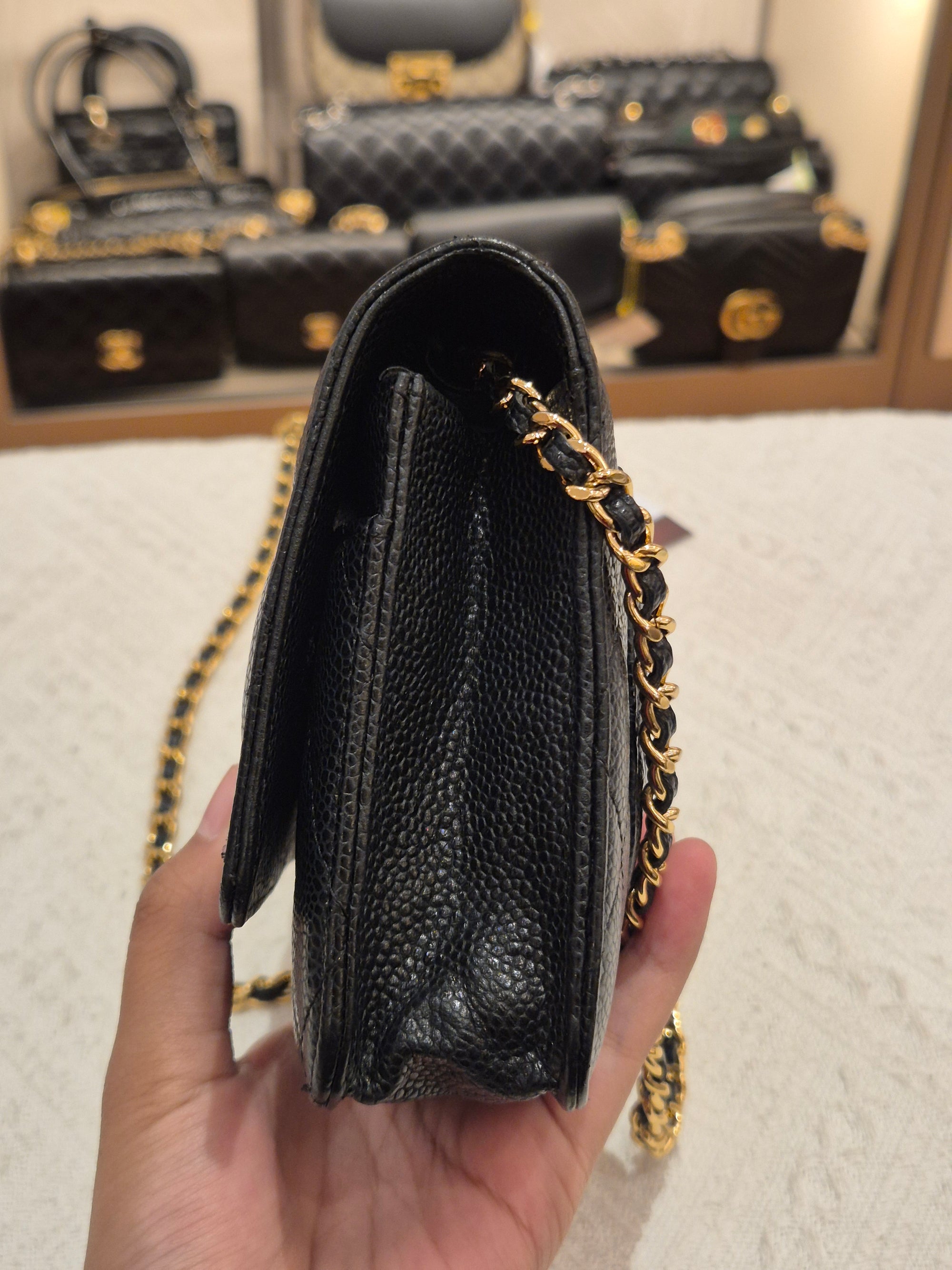 Chanel Wallet On Chain Black