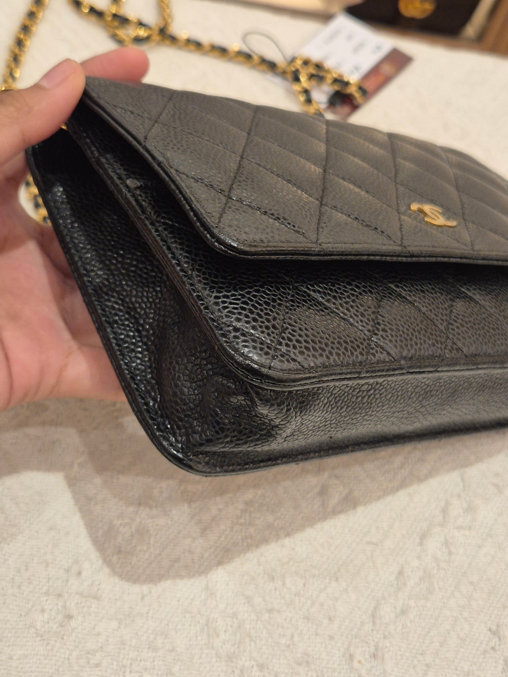 Chanel Wallet On Chain Black