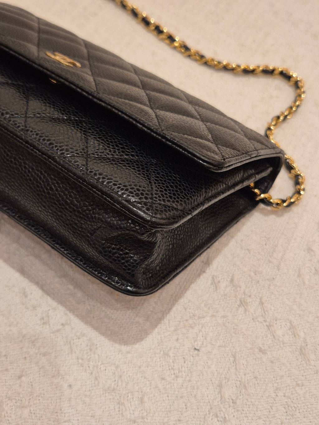 Chanel Wallet On Chain Black