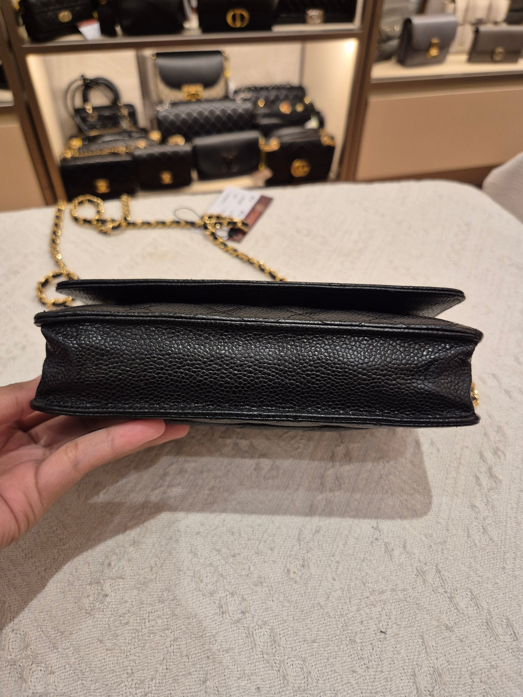 Chanel Wallet On Chain Black