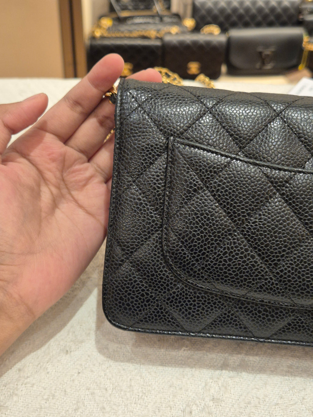 Chanel Wallet On Chain Black