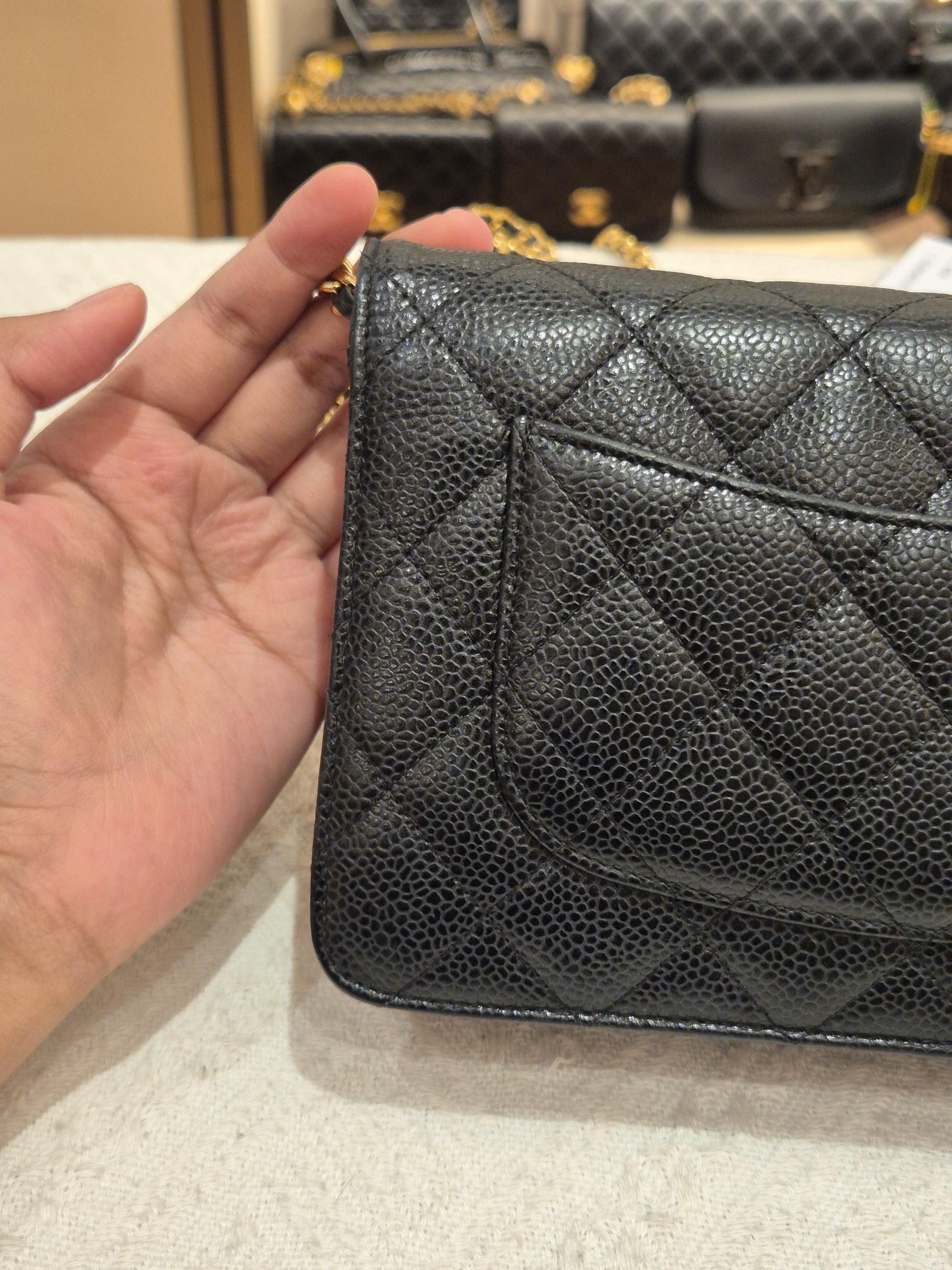 Chanel Wallet On Chain Black