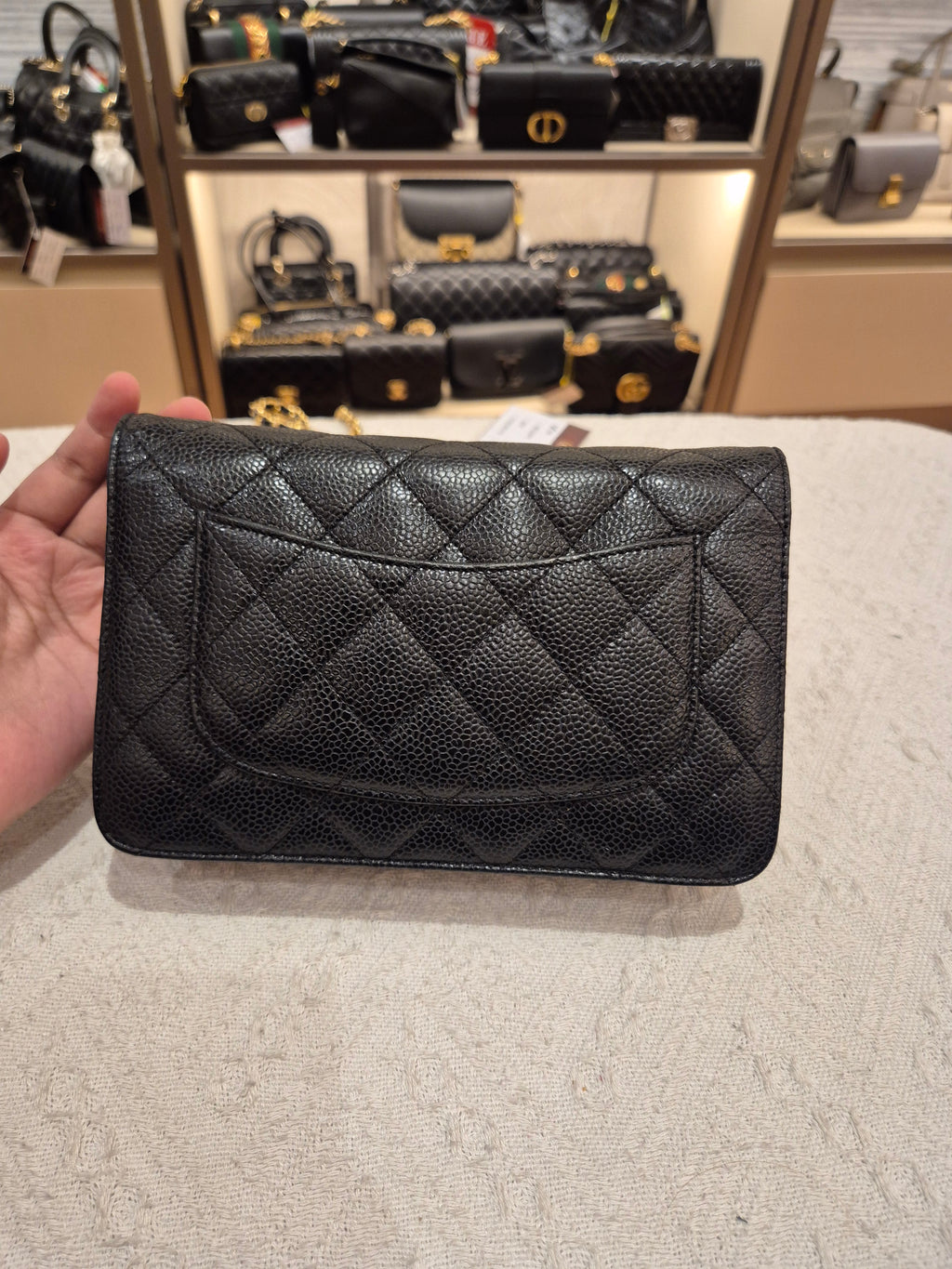 Chanel Wallet On Chain Black