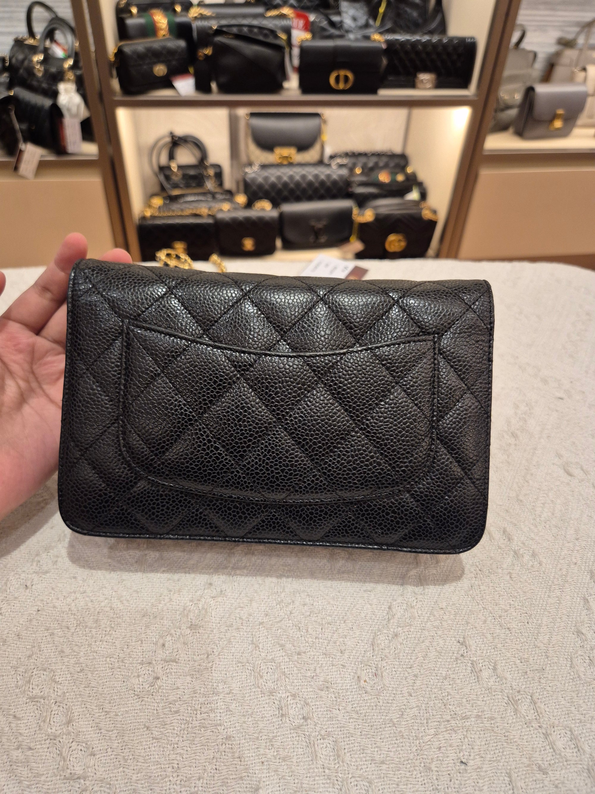 Chanel Wallet On Chain Black