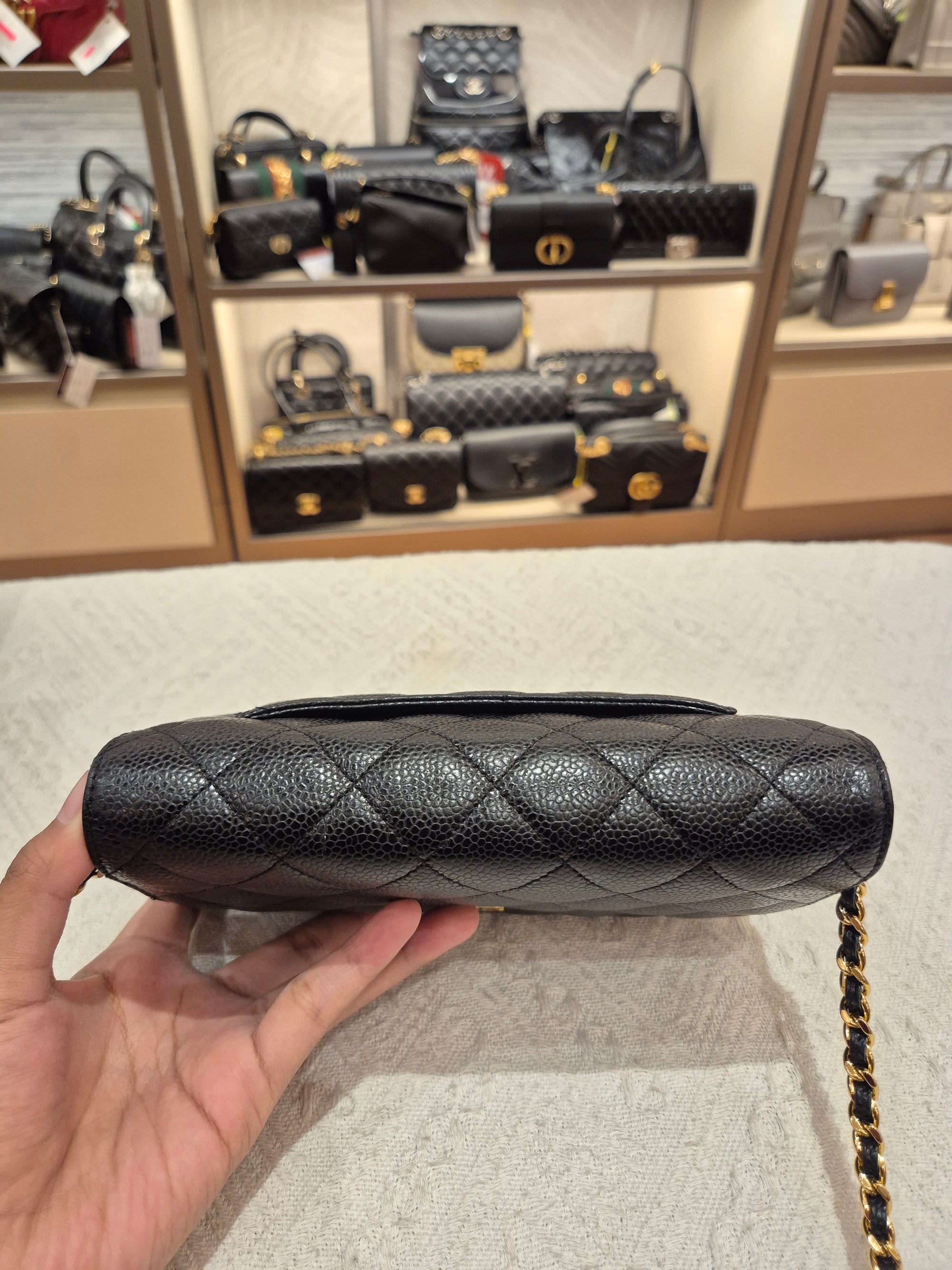 Chanel Wallet On Chain Black