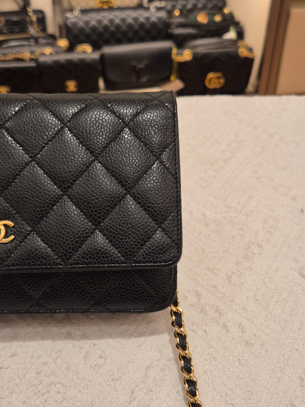 Chanel Wallet On Chain Black