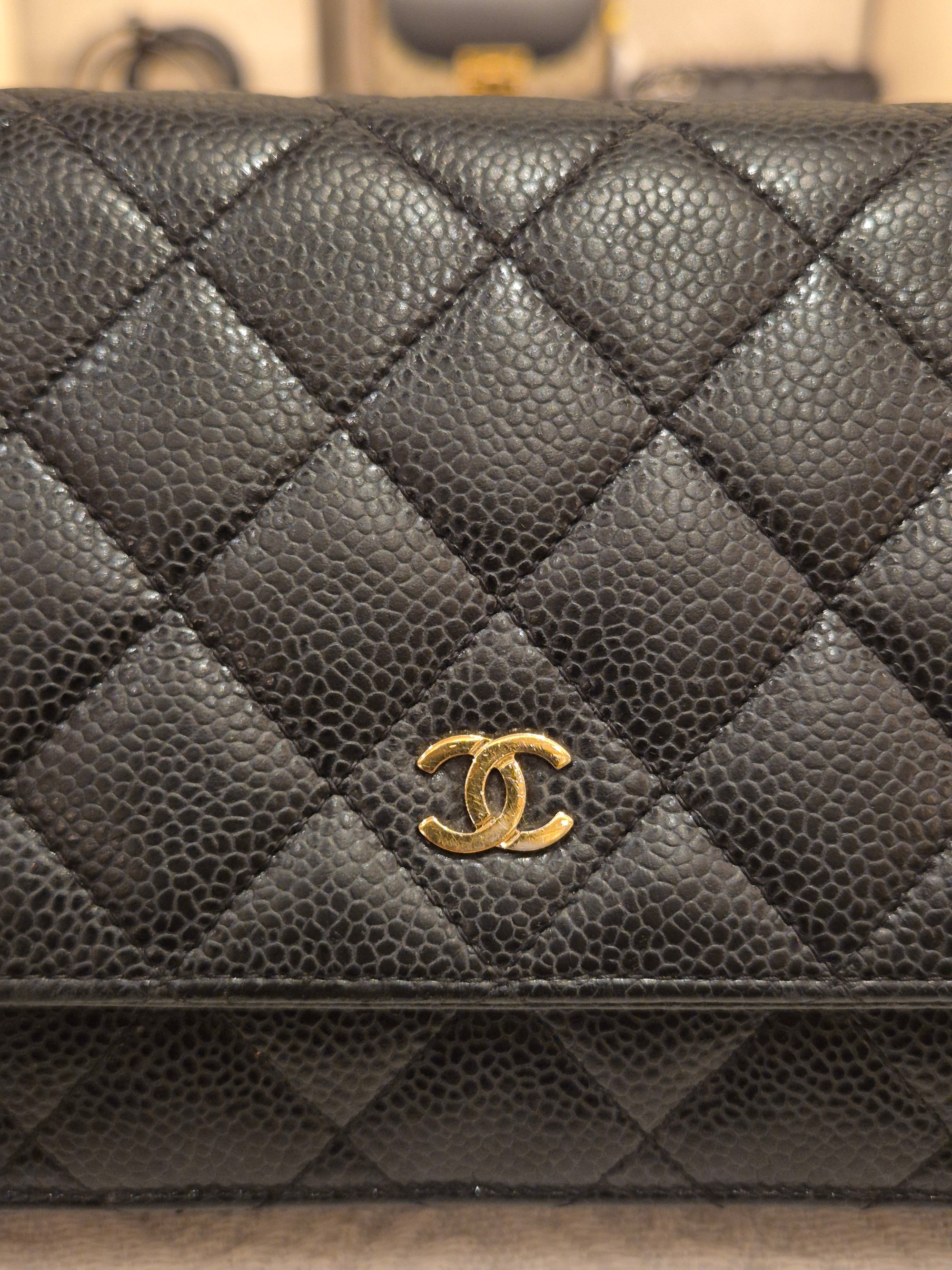 Chanel Wallet On Chain Black