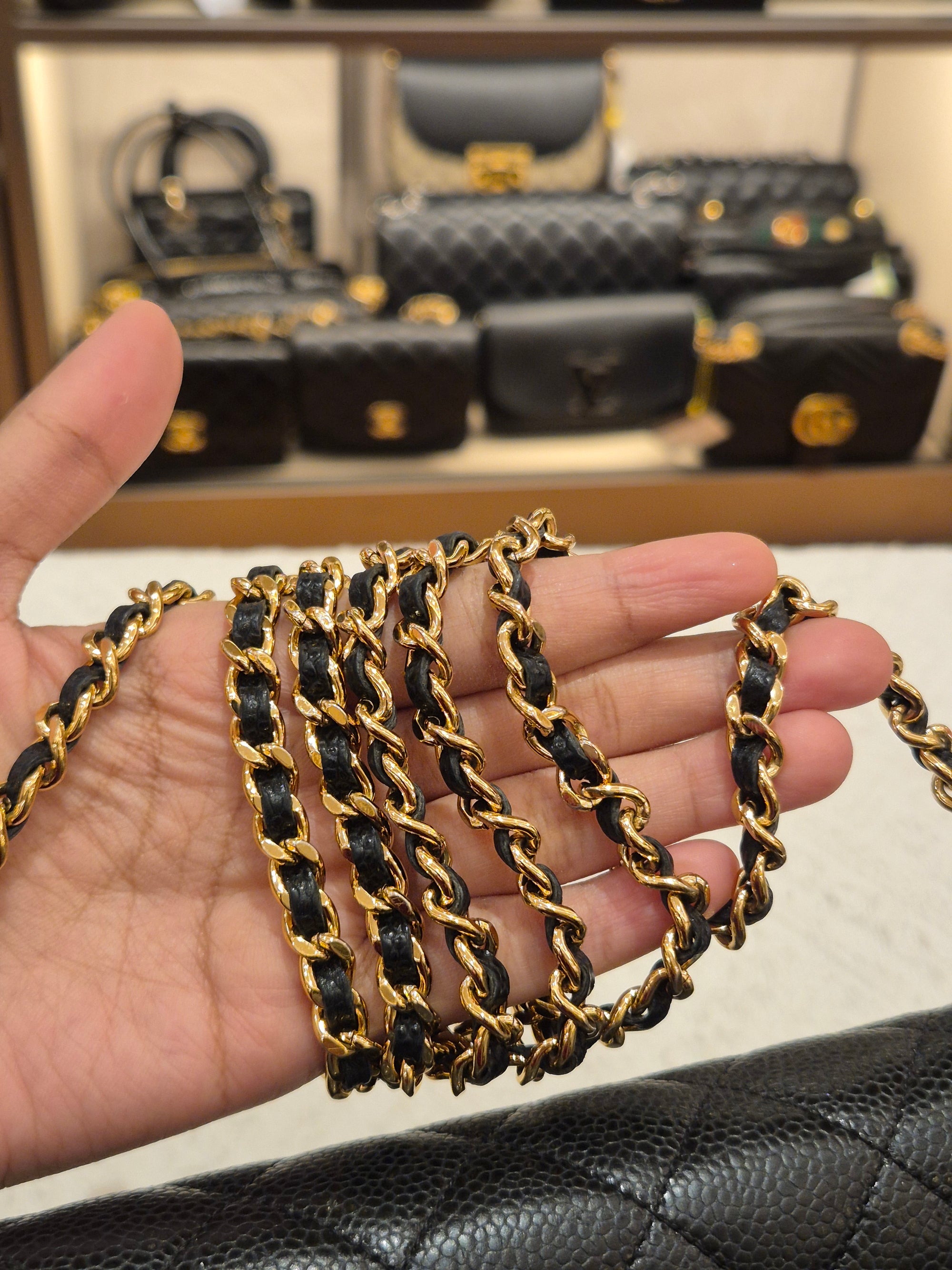 Chanel Wallet On Chain Black