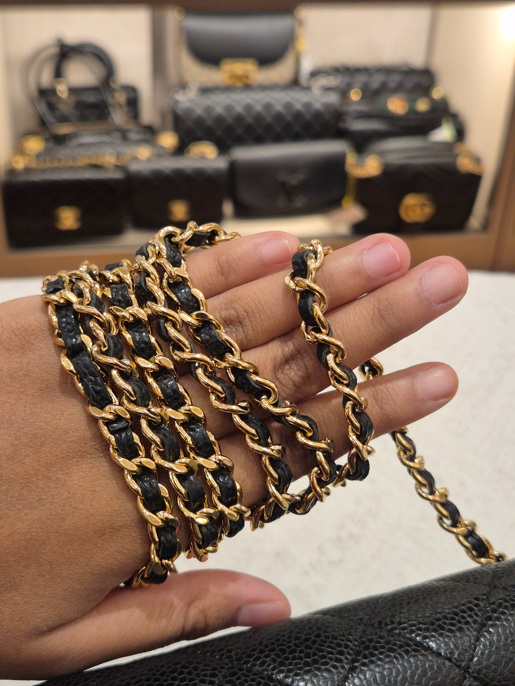Chanel Wallet On Chain Black