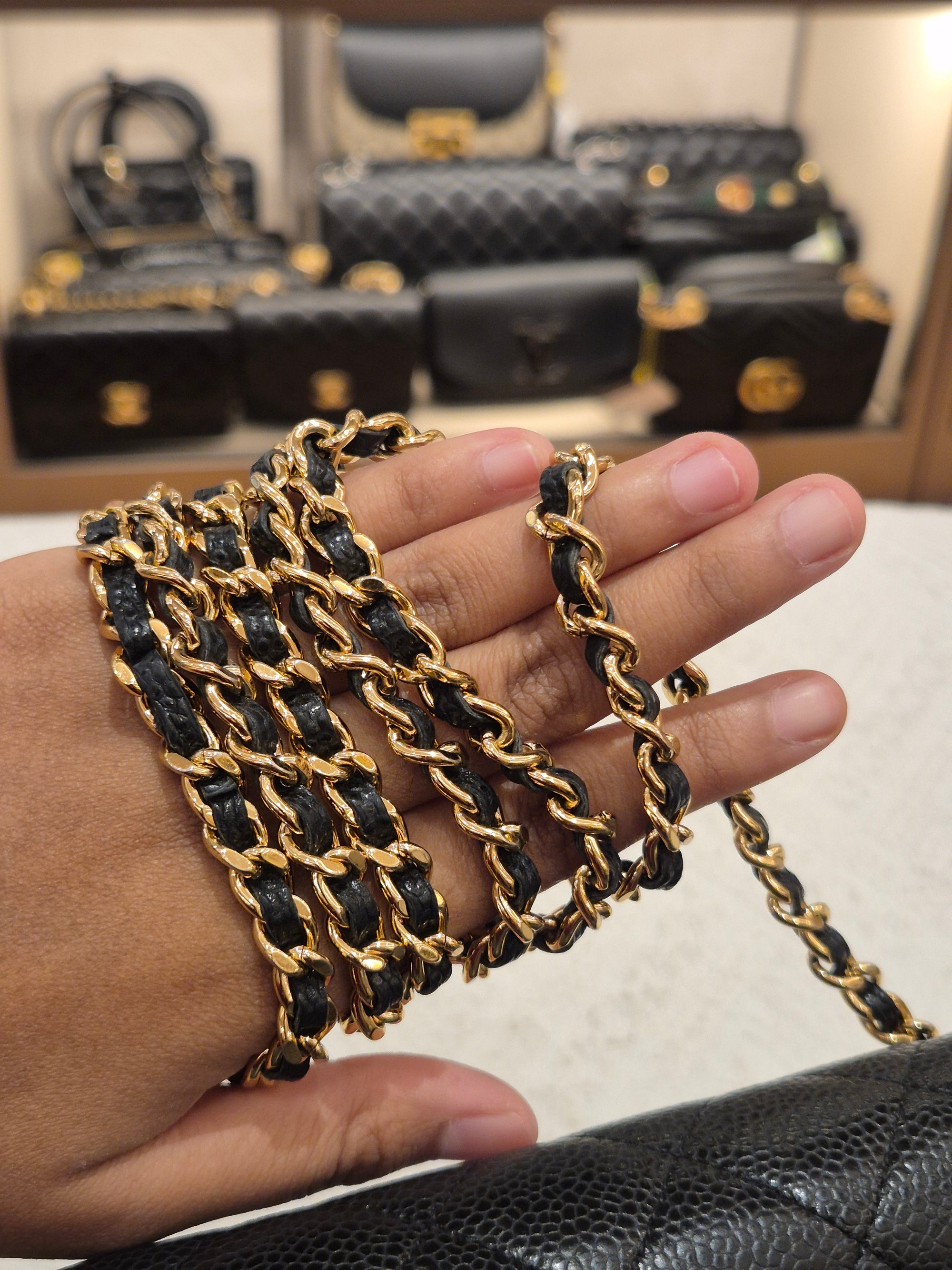 Chanel Wallet On Chain Black