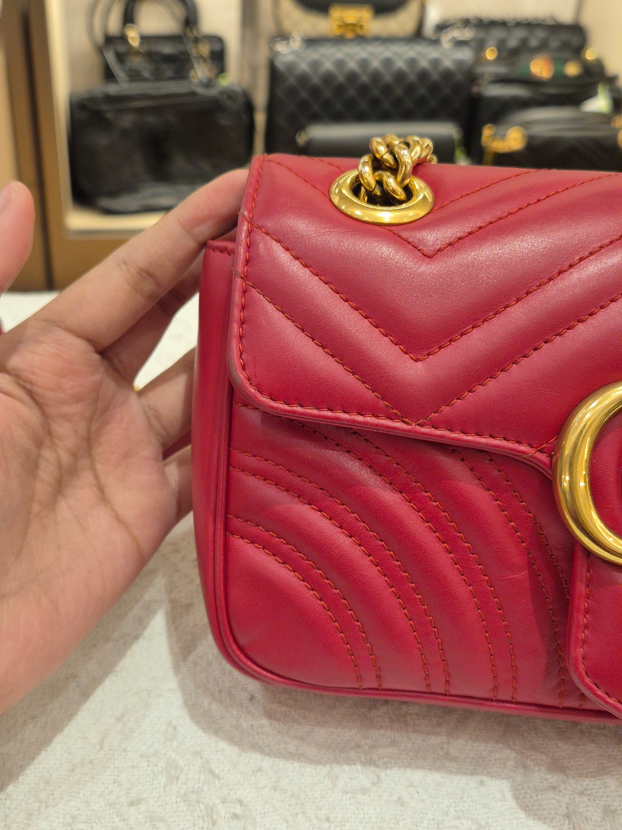 Gucci Marmont Mini Red