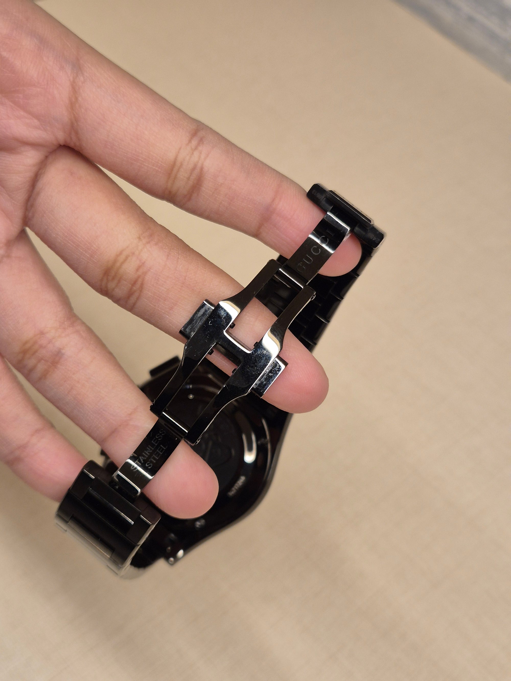 Gucci Pantheon Chronograph all black