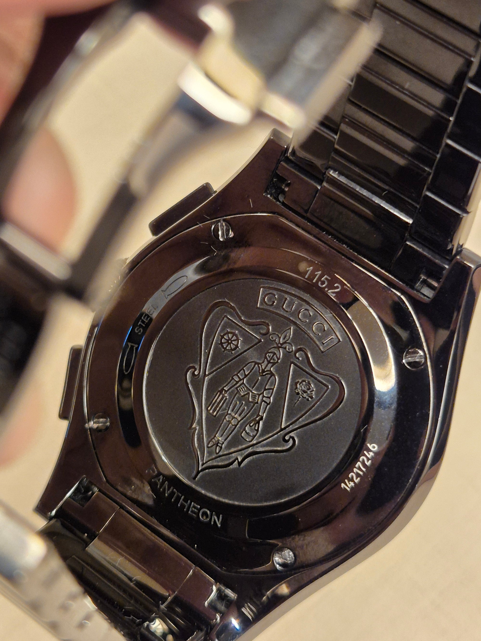 Gucci Pantheon Chronograph all black
