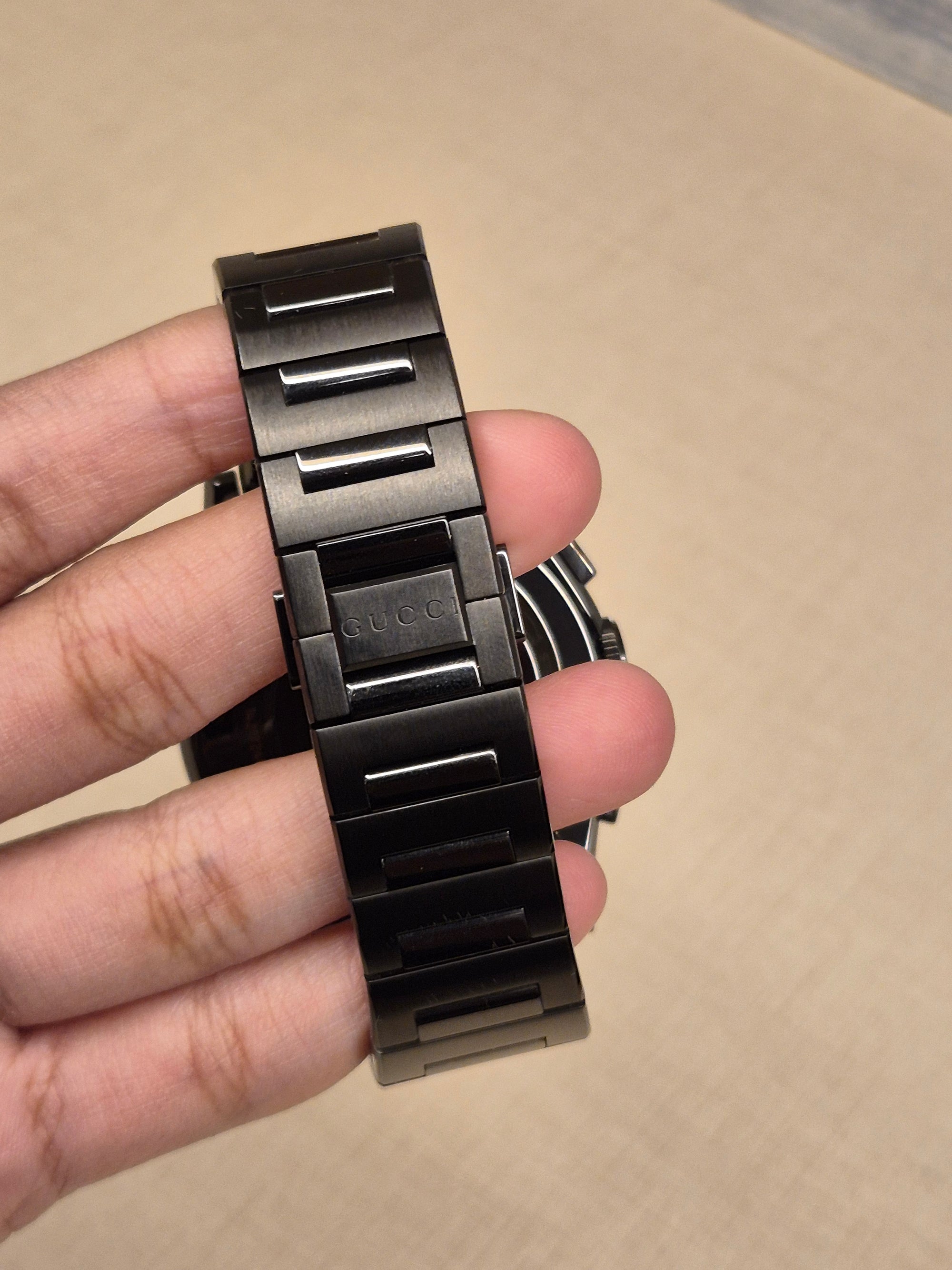 Gucci Pantheon Chronograph all black