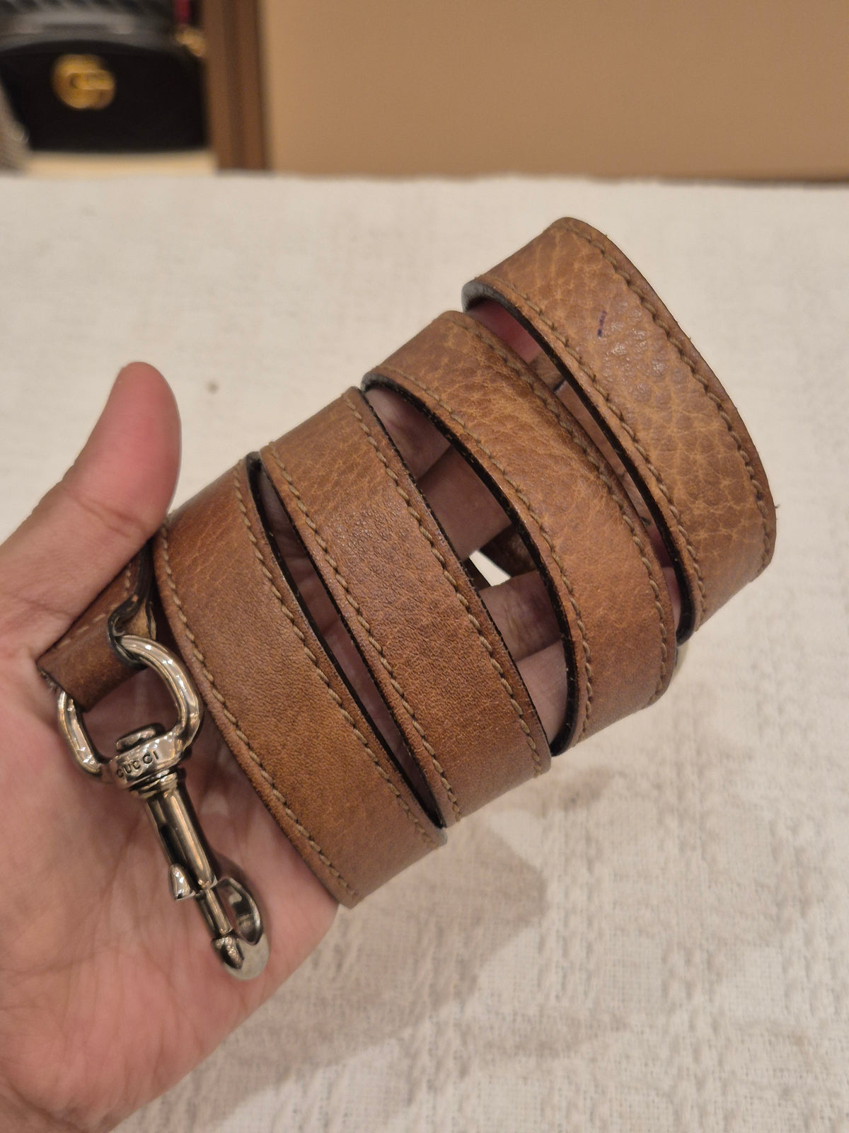 Gucci Miss GG Top Handle Brown