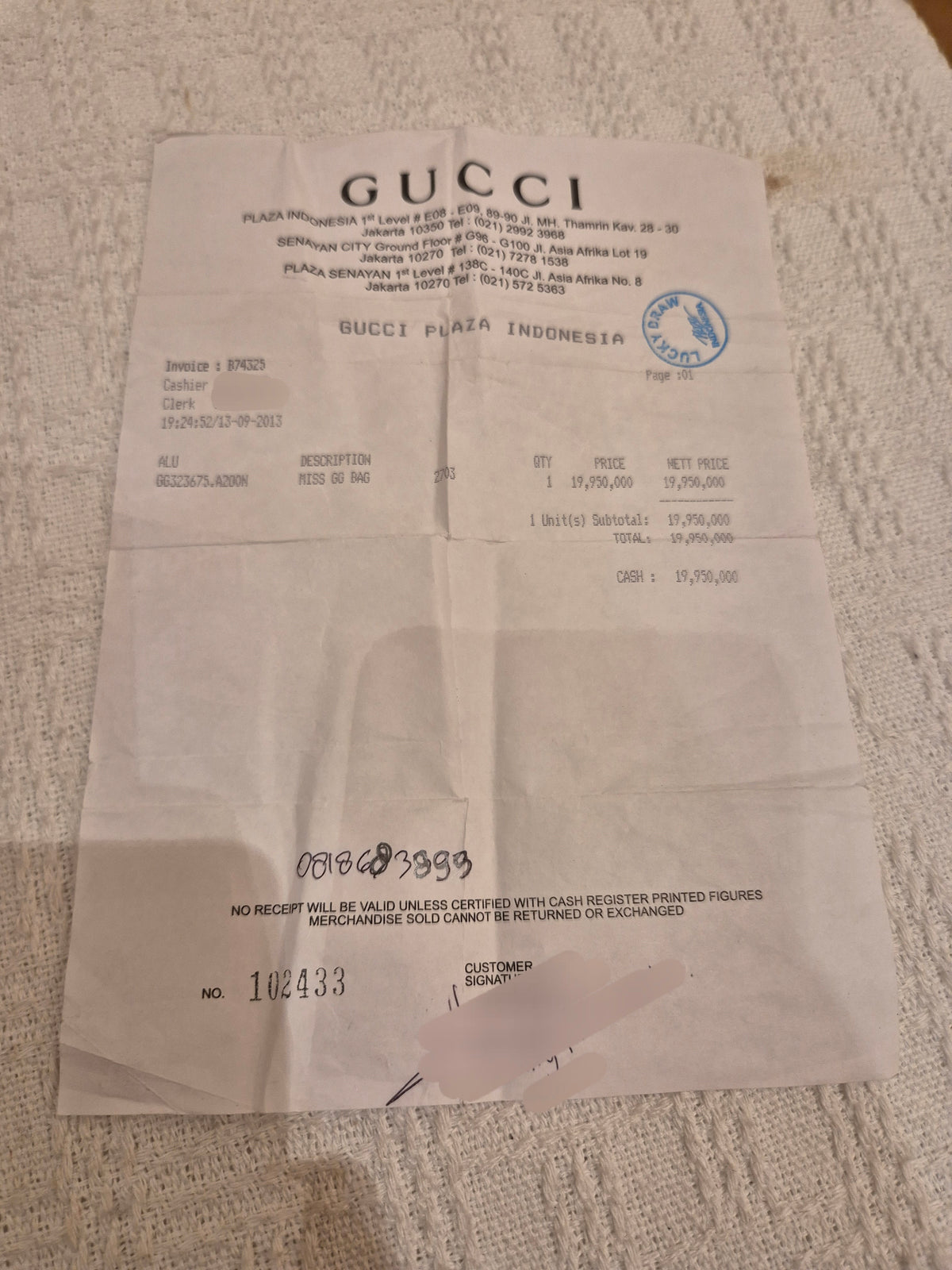 Gucci Miss GG Top Handle Brown