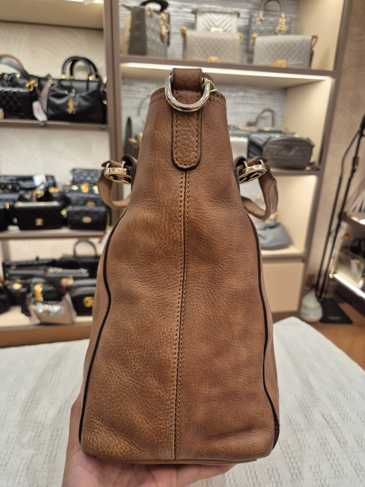 Gucci Miss GG Top Handle Brown