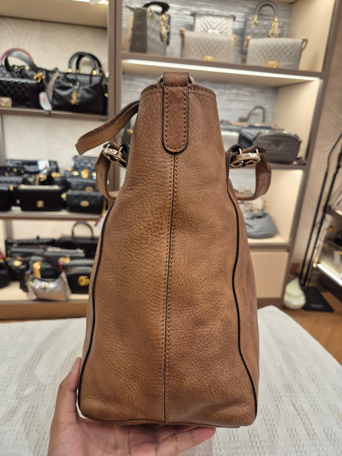 Gucci Miss GG Top Handle Brown