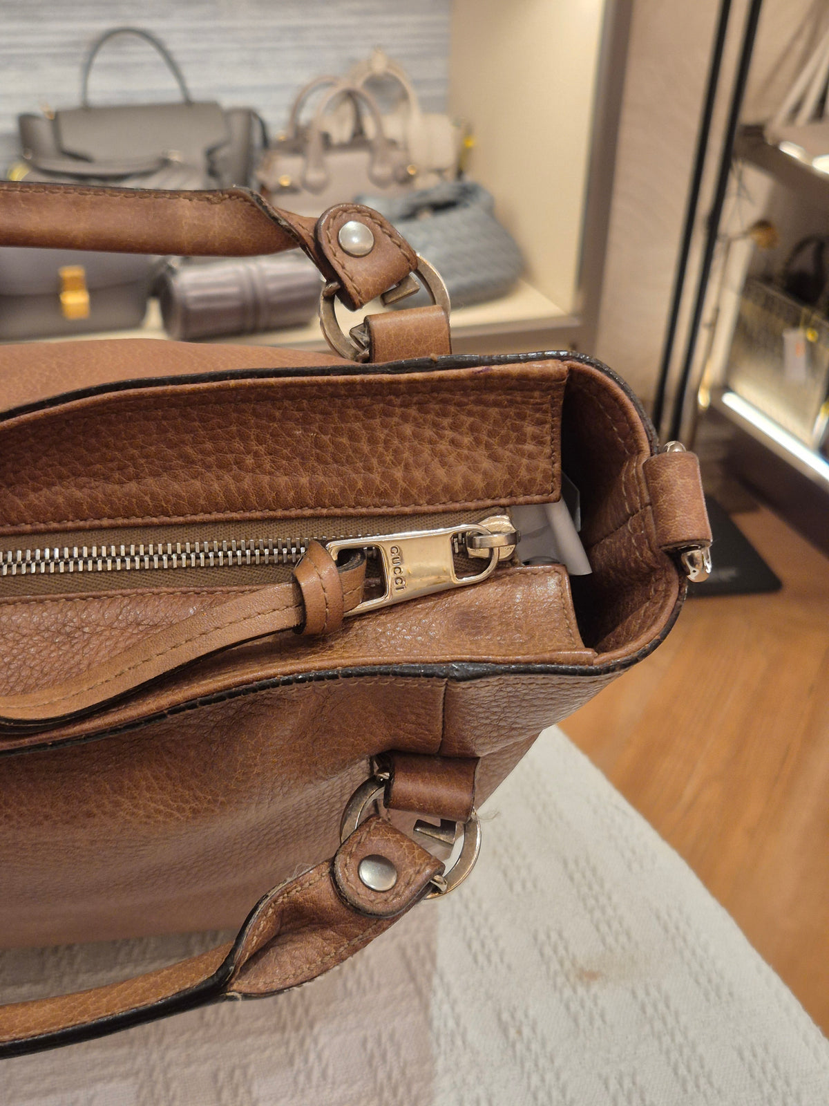 Gucci Miss GG Top Handle Brown