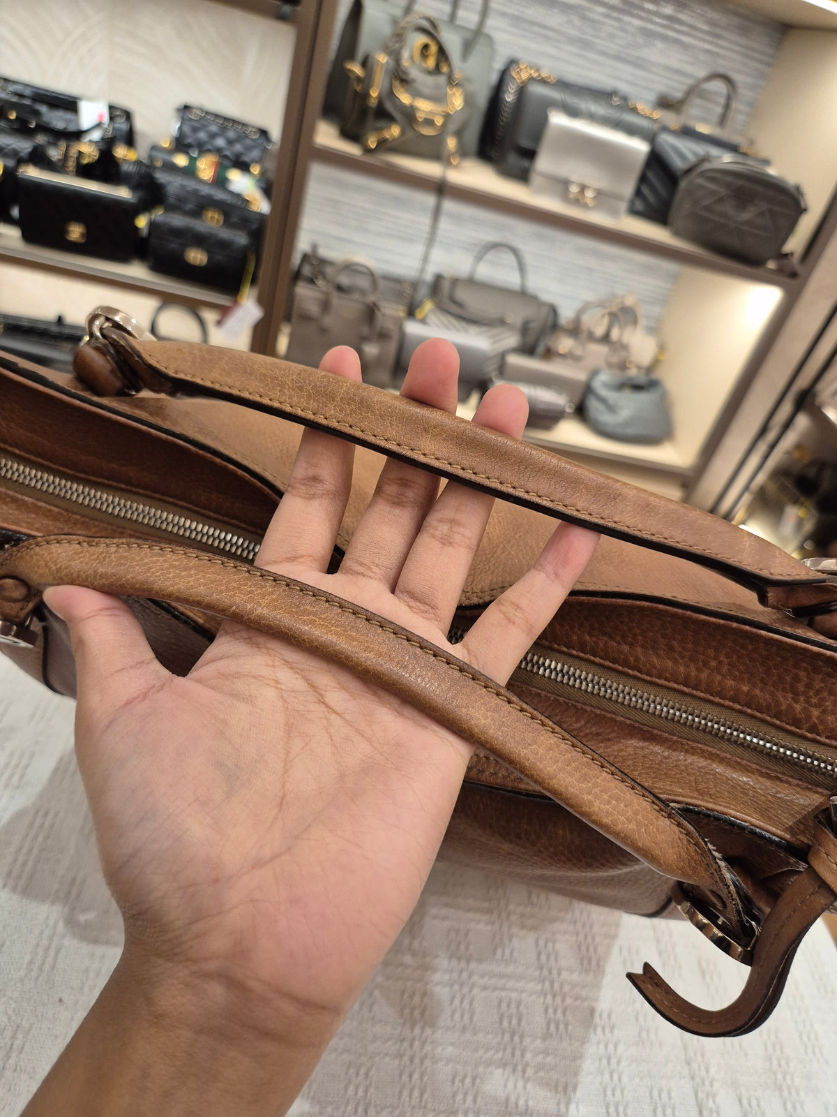 Gucci Miss GG Top Handle Brown