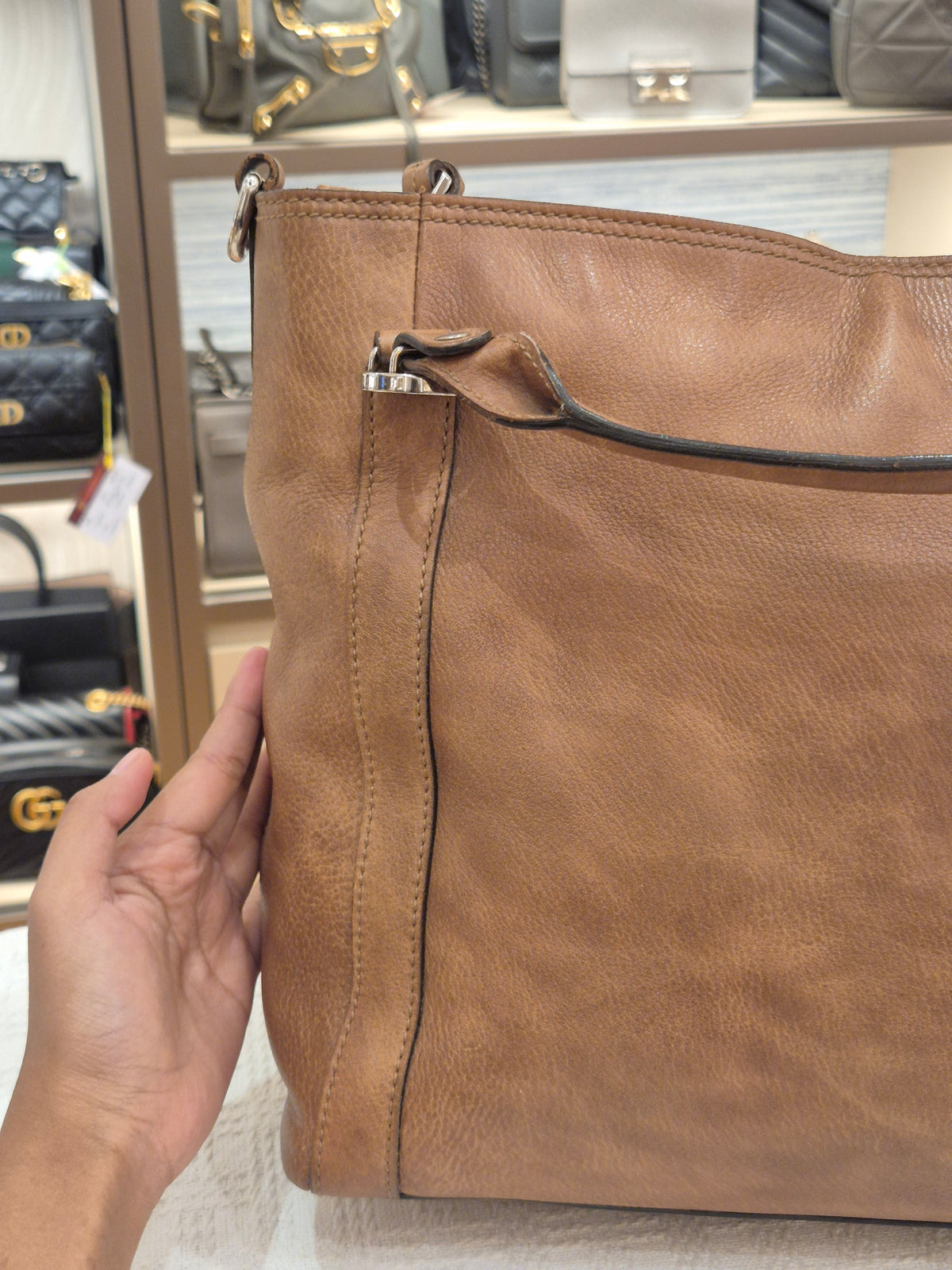 Gucci Miss GG Top Handle Brown