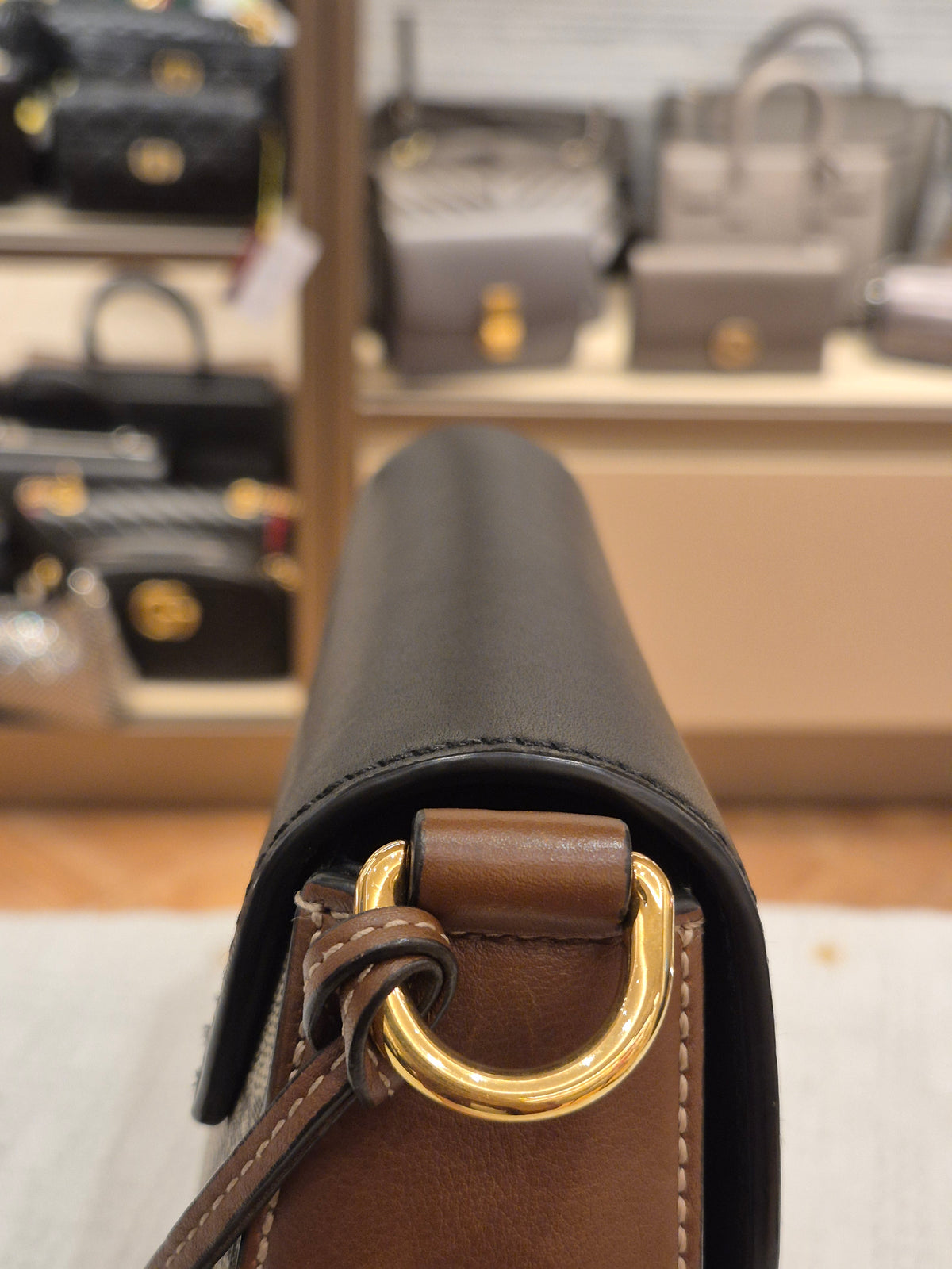 Gucci Padlock Halfmoon Monogram Black
