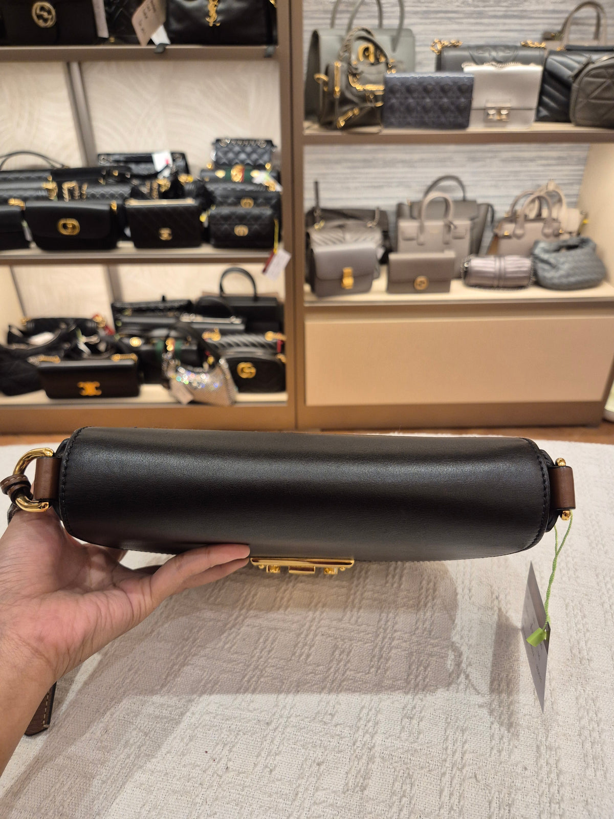Gucci Padlock Halfmoon Monogram Black