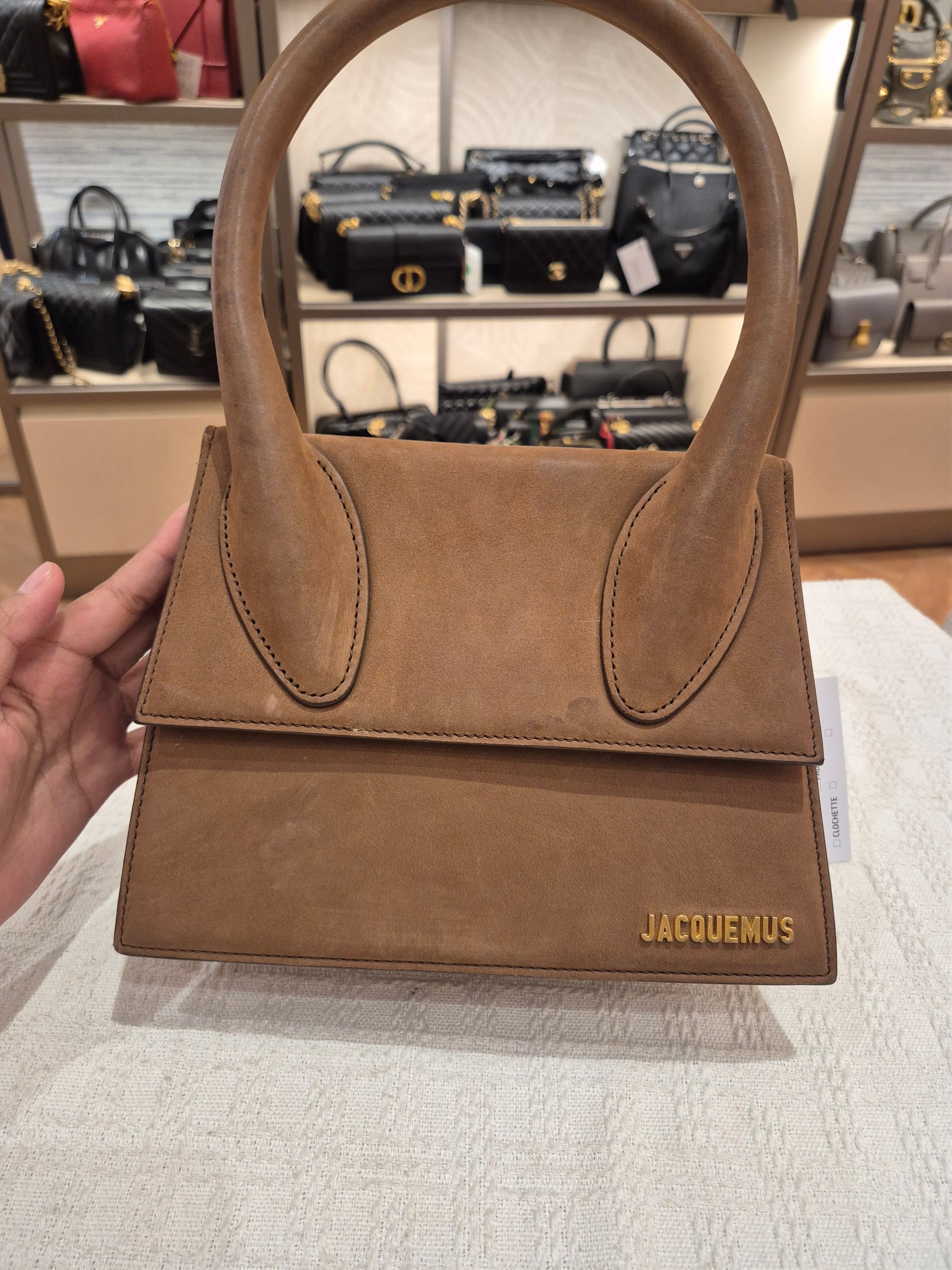 Jacquemus Le Grand Chiquito suede brown