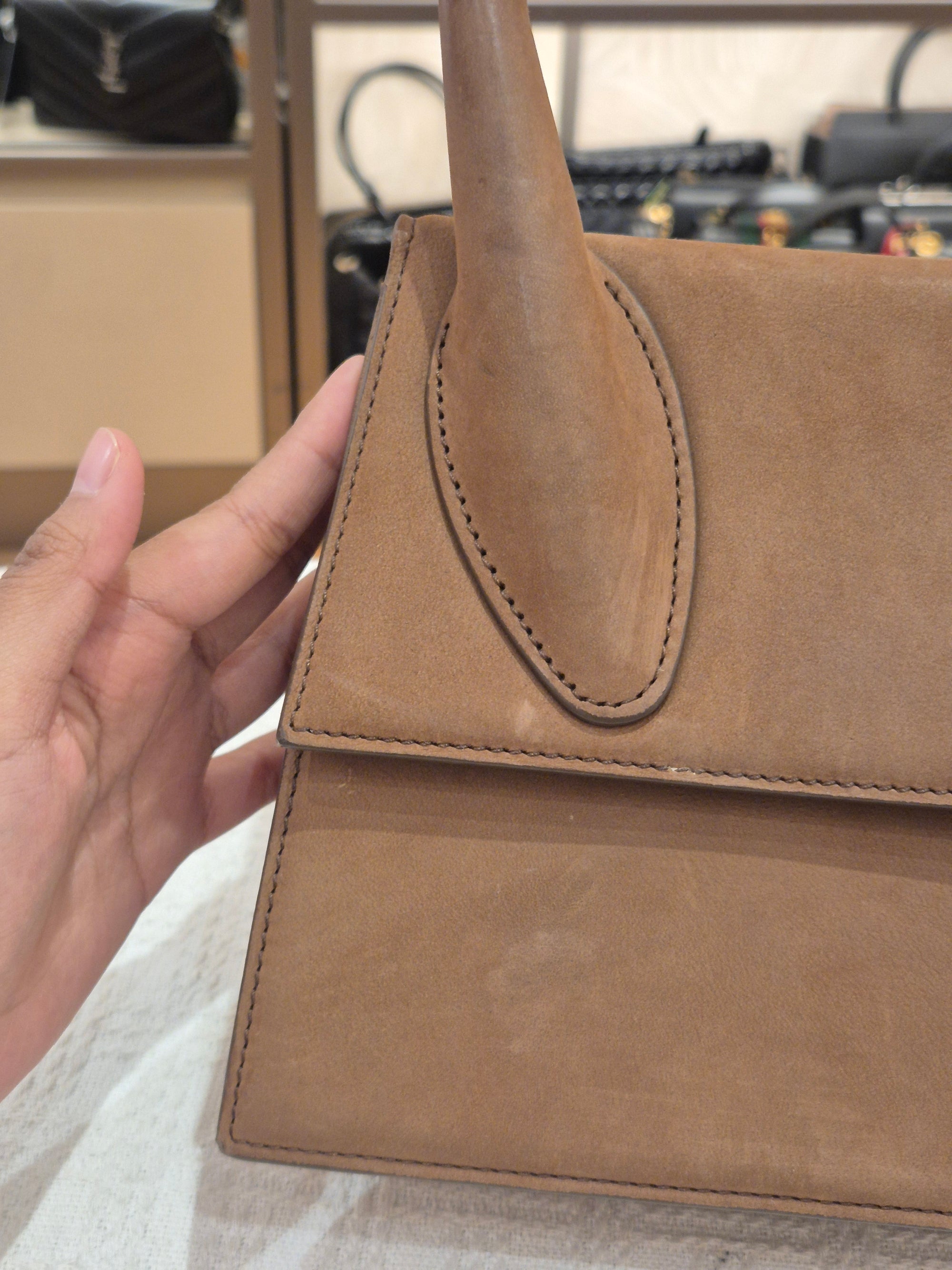 Jacquemus Le Grand Chiquito suede brown